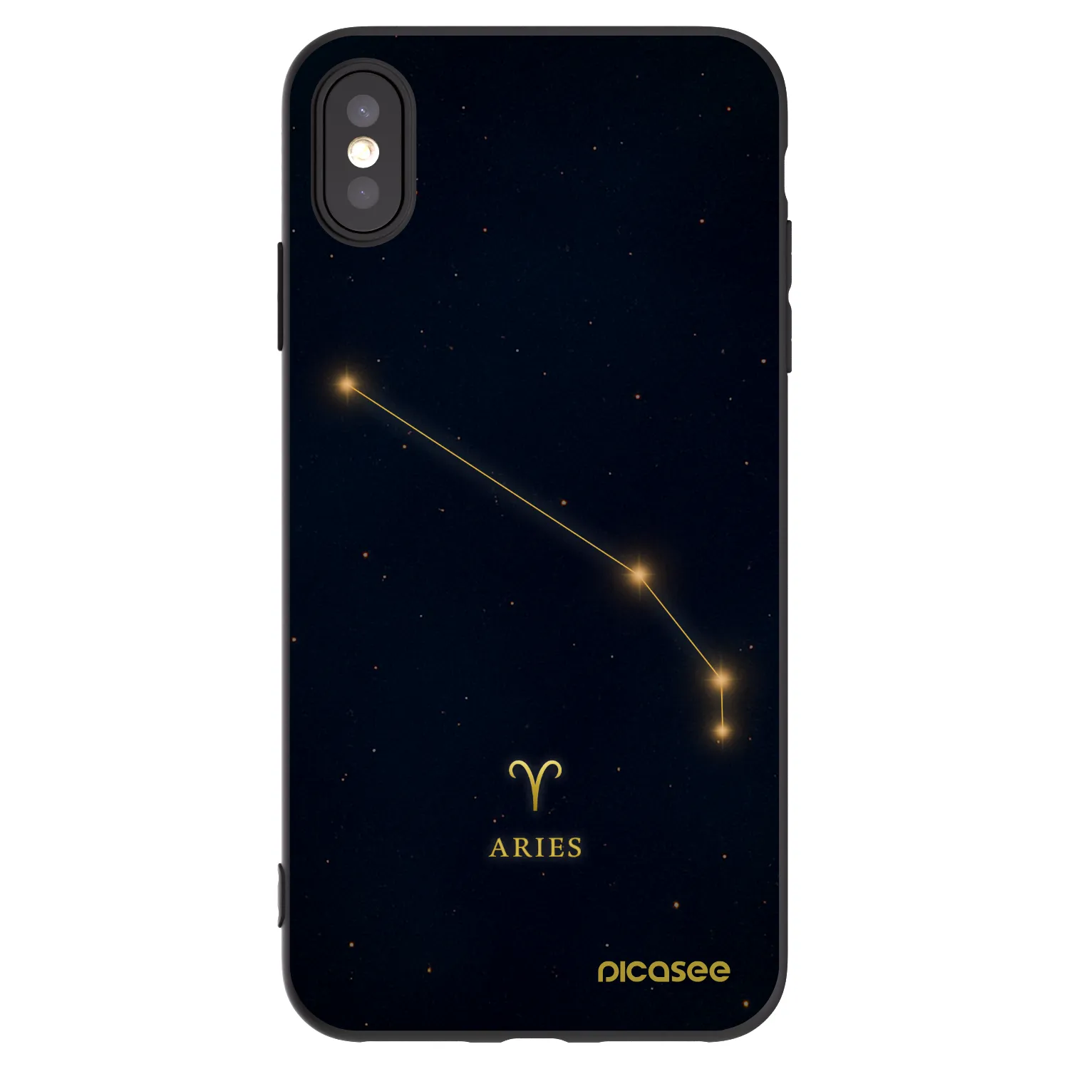 Picasee fekete szilikon tok az alábbi mobiltelefonokra Apple iPhone XS Max - ARIES