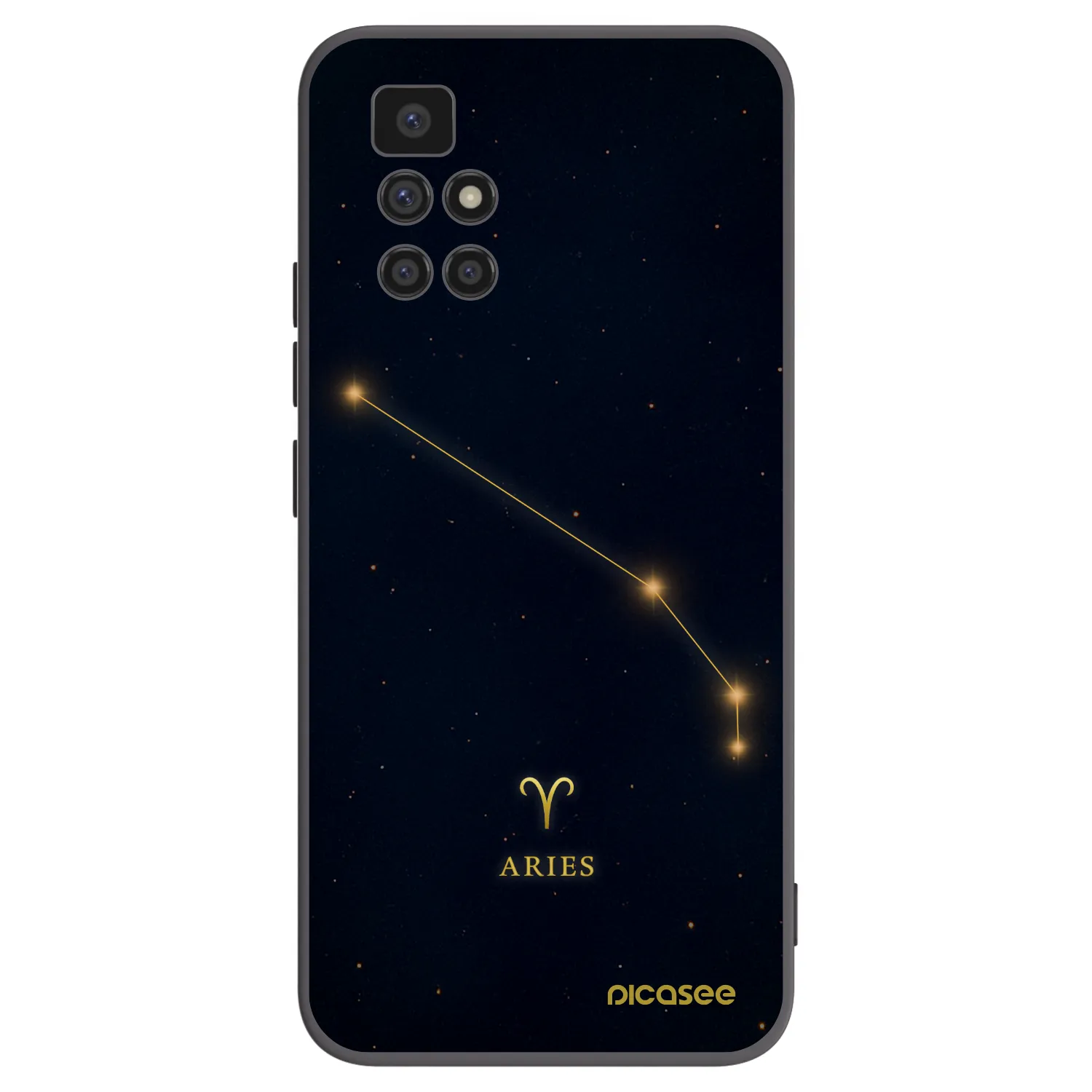 Picasee fekete szilikon tok az alábbi mobiltelefonokra Xiaomi Redmi 10 - ARIES