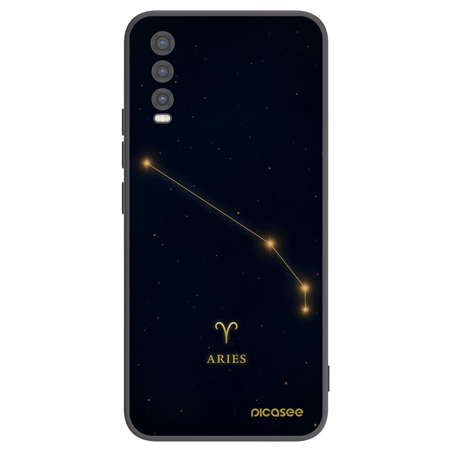 Picasee fekete szilikon tok az alábbi mobiltelefonokra Vivo Y20s - ARIES