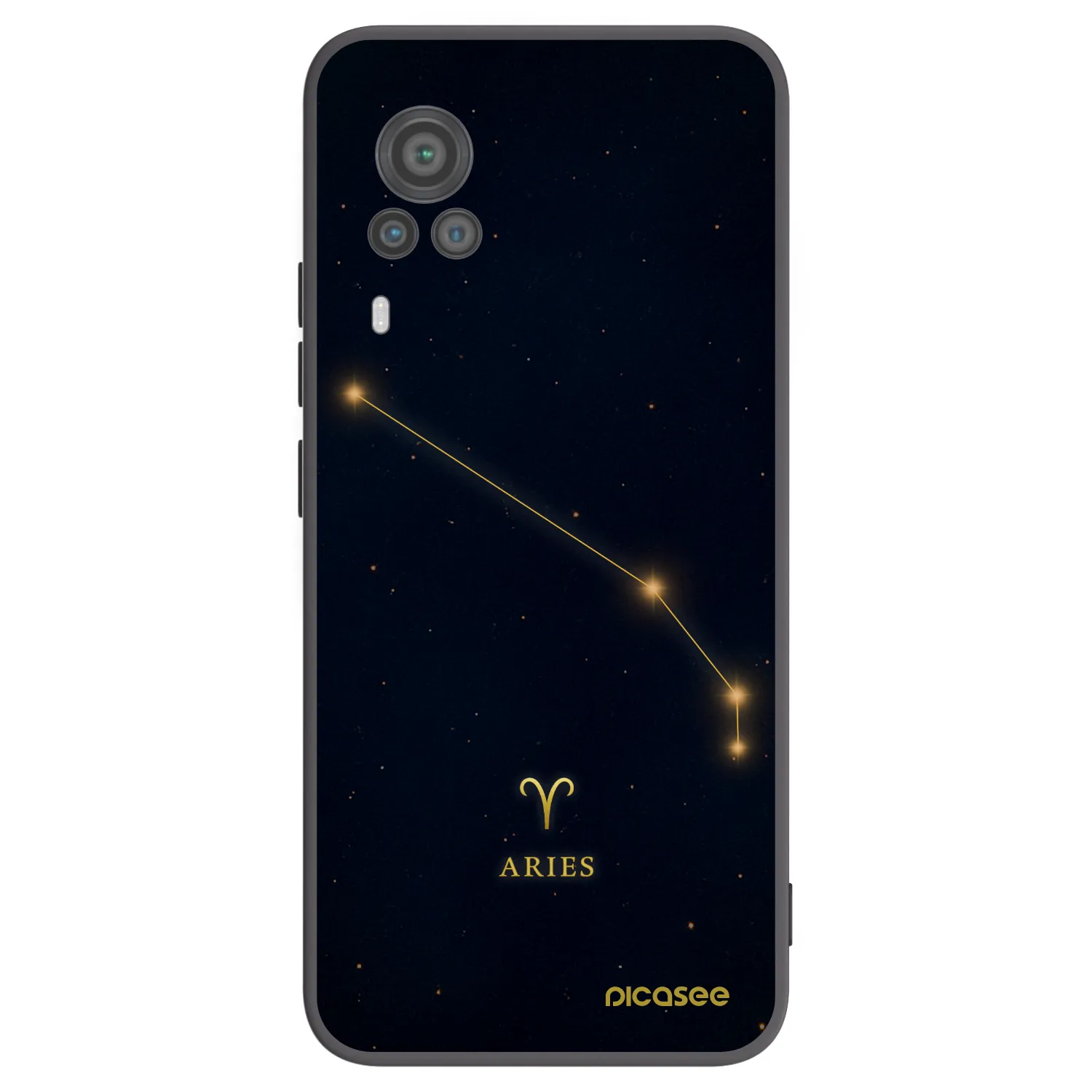 Picasee fekete szilikon tok az alábbi mobiltelefonokra Vivo X60 Pro 5G - ARIES