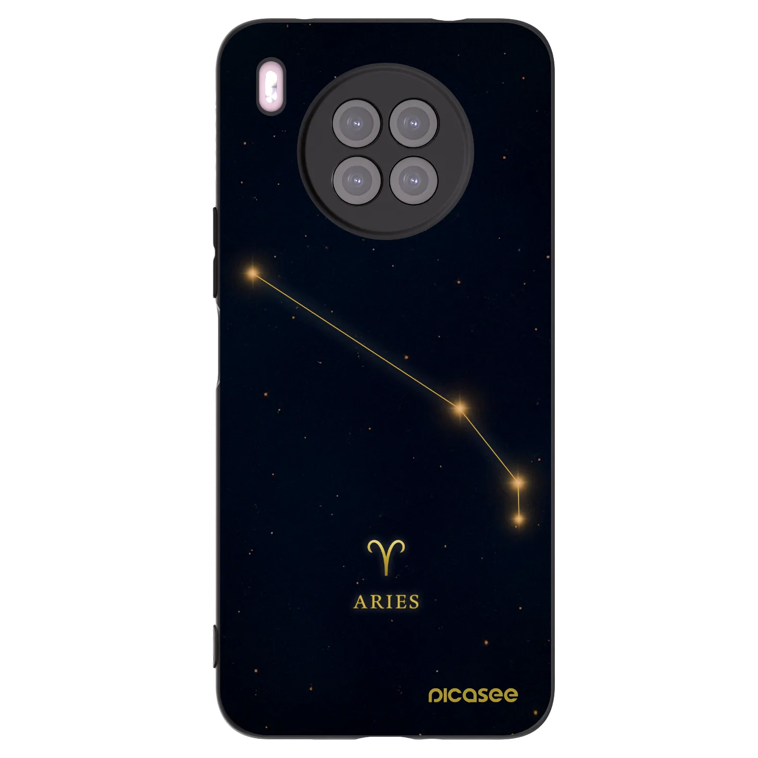 Picasee fekete szilikon tok az alábbi mobiltelefonokra Huawei Nova 8i - ARIES