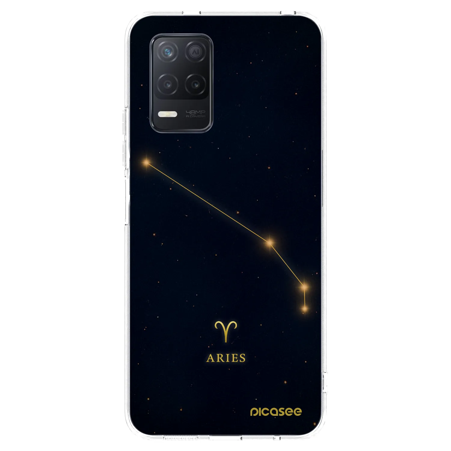 Picasee átlátszó szilikon tok az alábbi mobiltelefonokra Realme 8 5G - ARIES