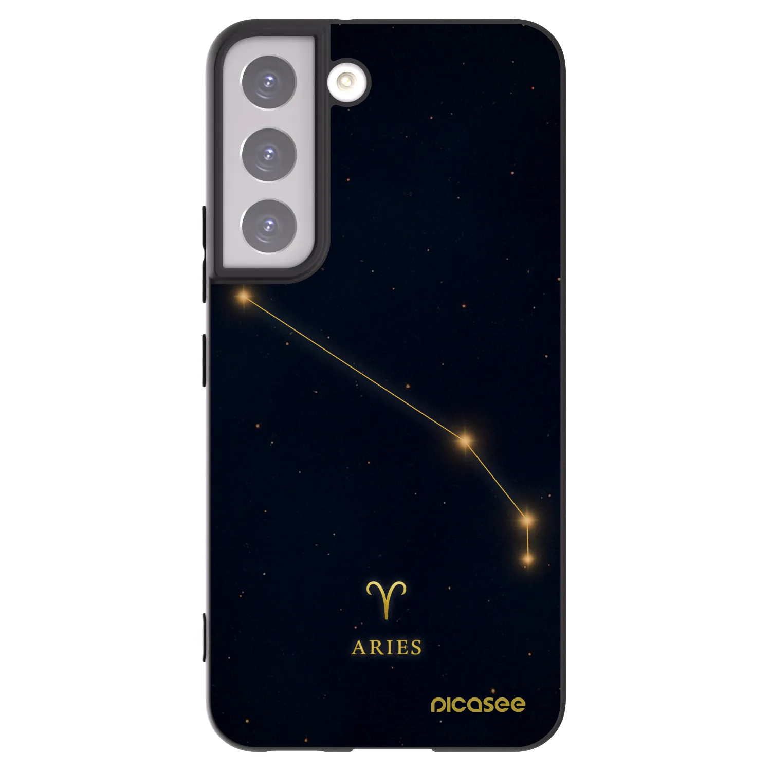 Picasee fekete szilikon tok az alábbi mobiltelefonokra Samsung Galaxy S22 5G - ARIES