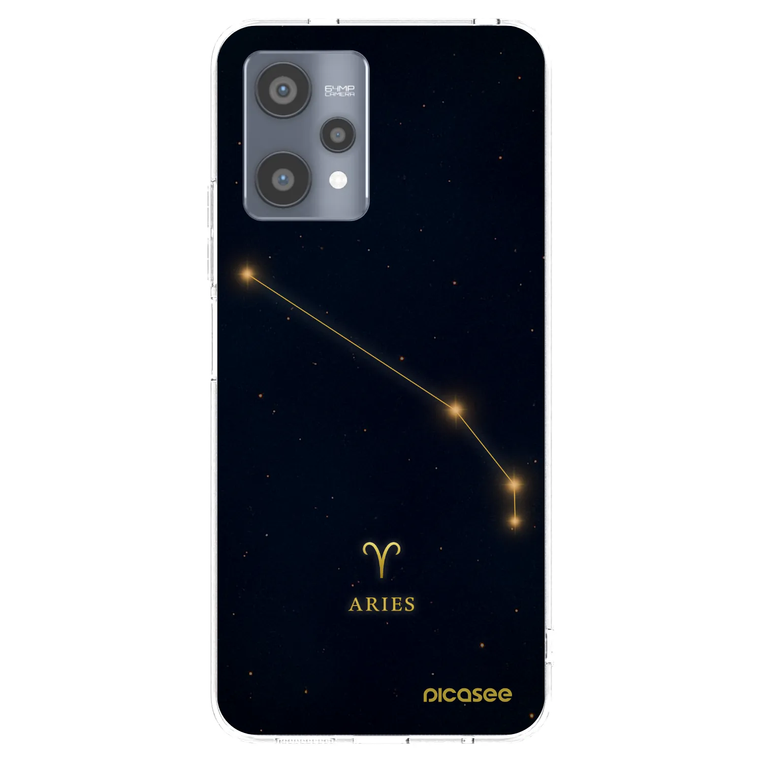 Picasee átlátszó szilikon tok az alábbi mobiltelefonokra Realme 9 Pro 5G - ARIES