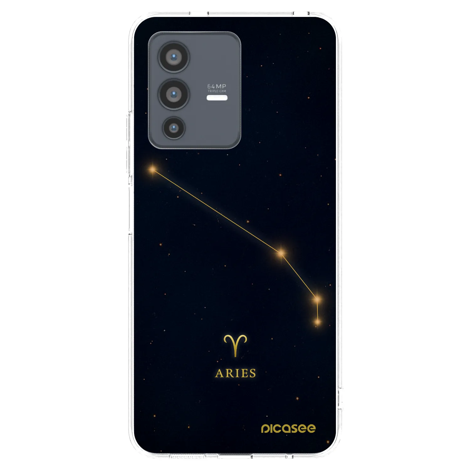 Picasee átlátszó szilikon tok az alábbi mobiltelefonokra Vivo V23 5G - ARIES