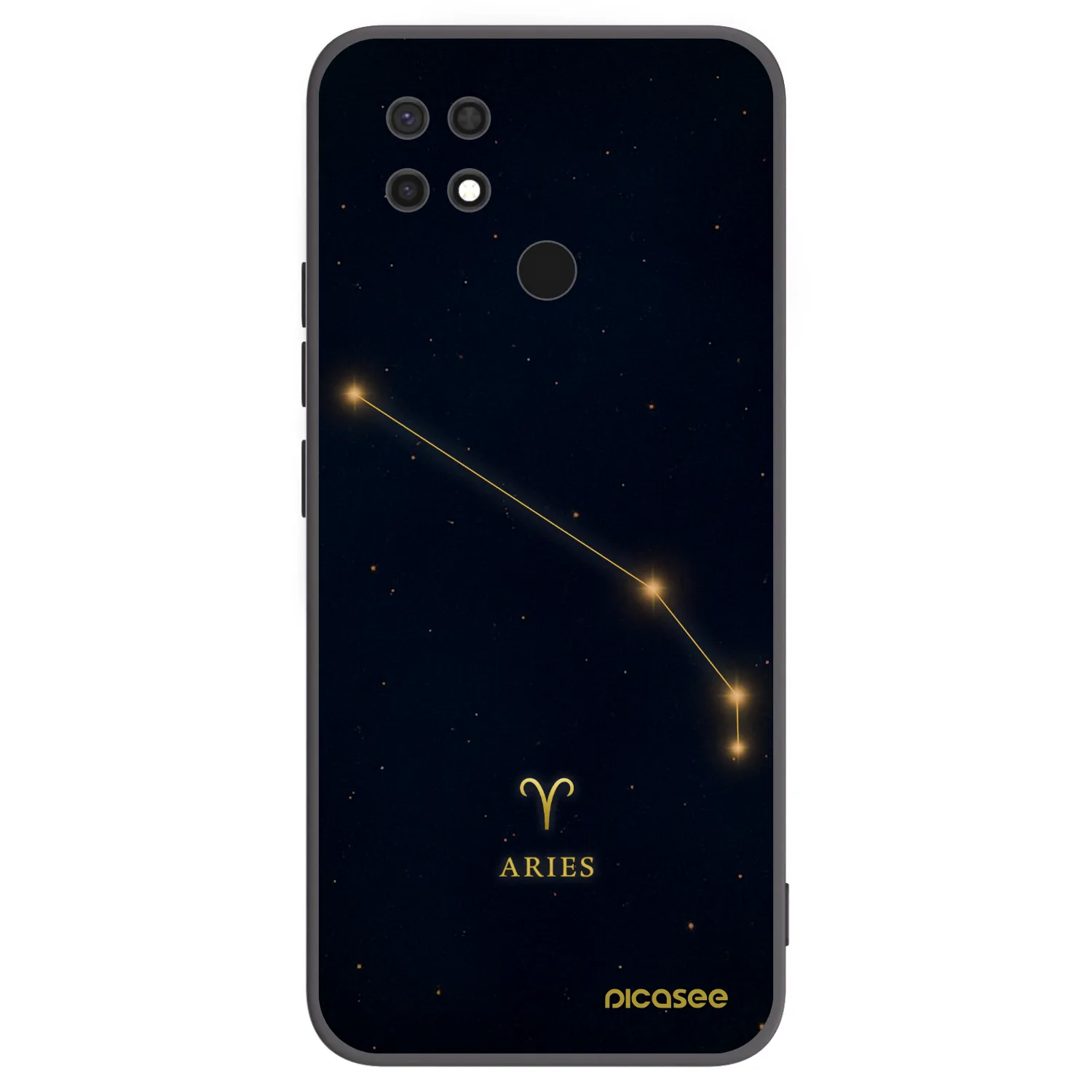 Picasee fekete szilikon tok az alábbi mobiltelefonokra Xiaomi Redmi 10C - ARIES