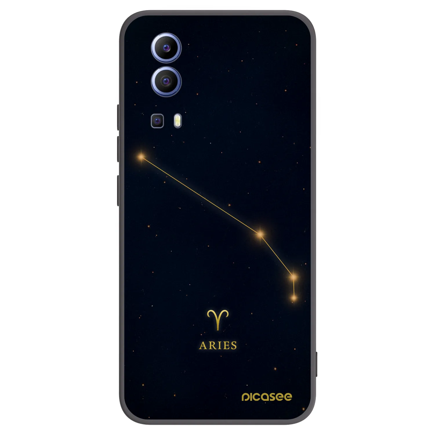 Picasee fekete szilikon tok az alábbi mobiltelefonokra Vivo Y52 5G - ARIES