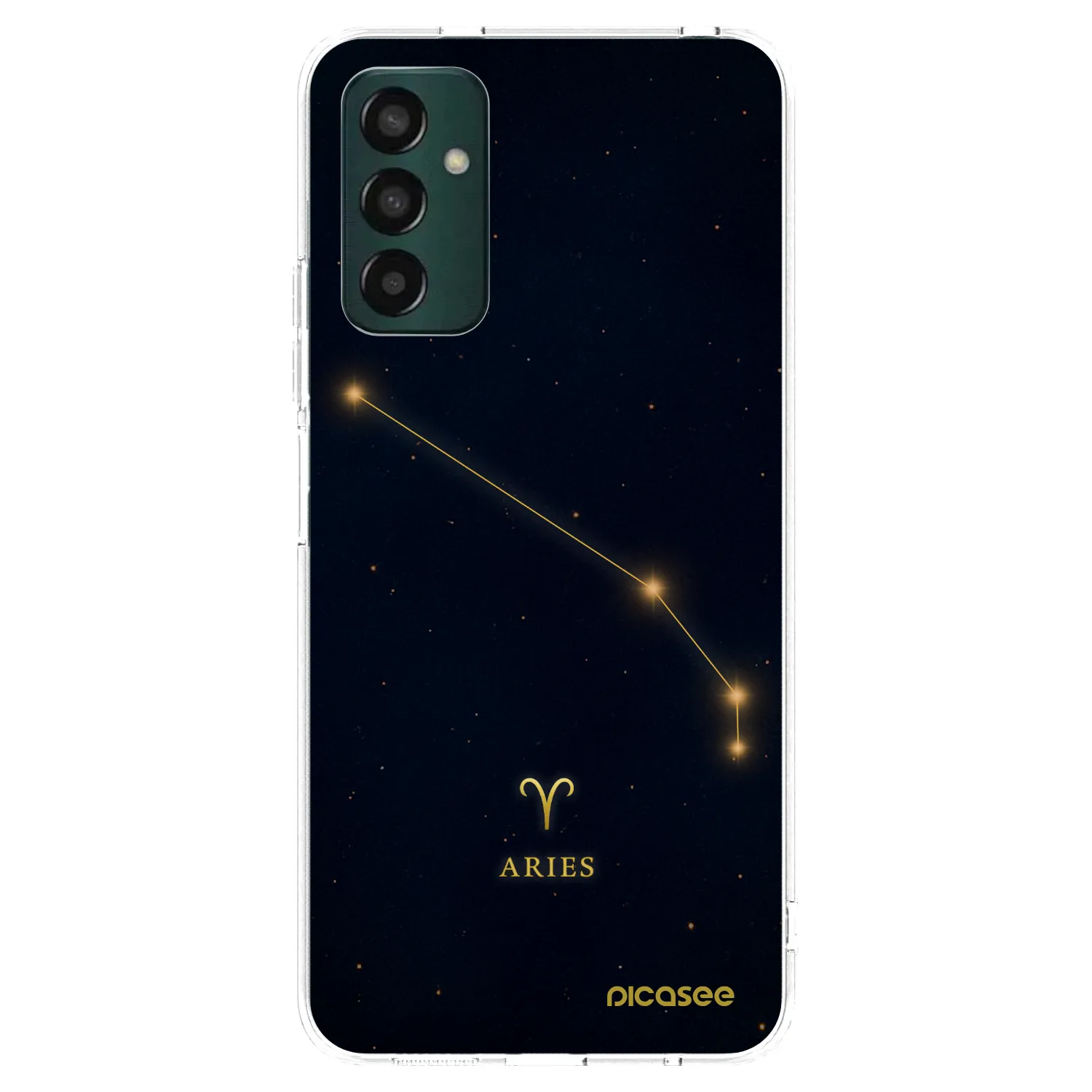 Picasee átlátszó szilikon tok az alábbi mobiltelefonokra Samsung Galaxy M13 M135F - ARIES