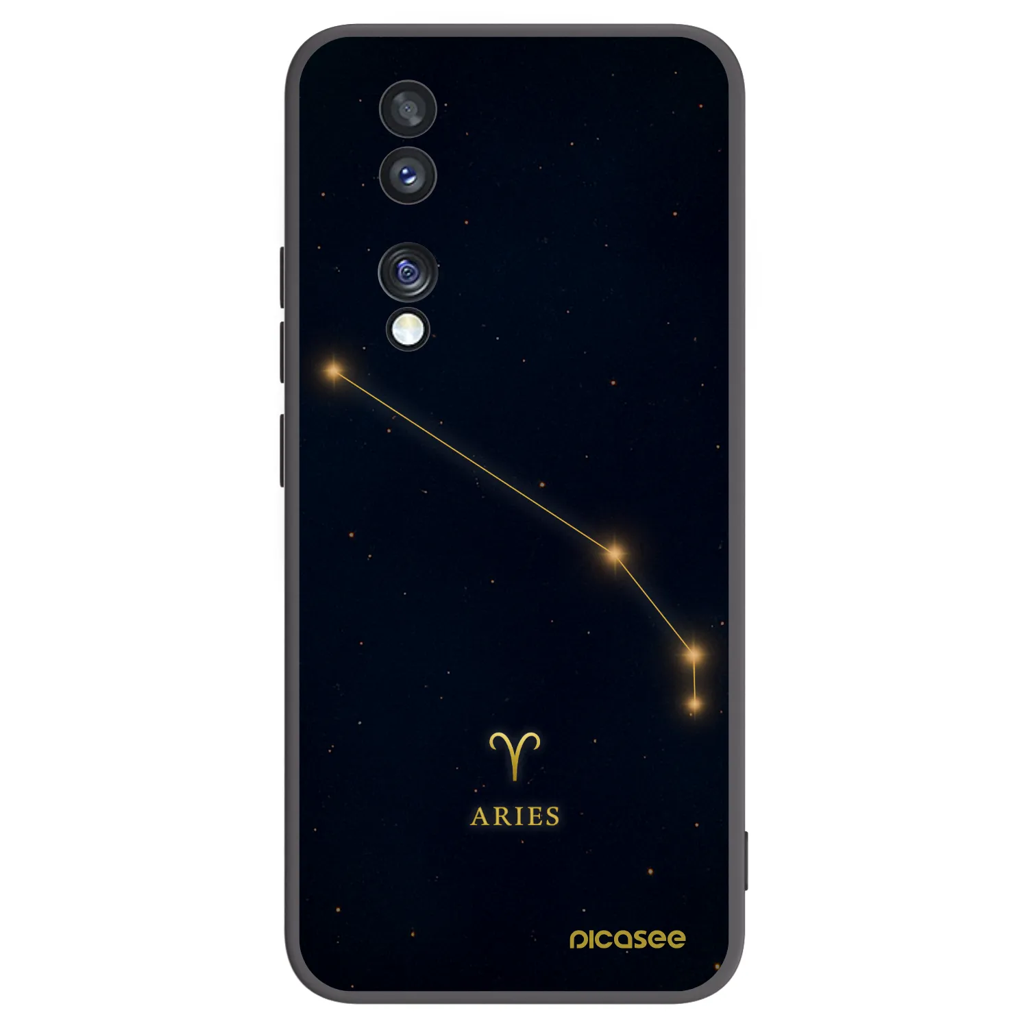 Picasee fekete szilikon tok az alábbi mobiltelefonokra Honor 70 - ARIES