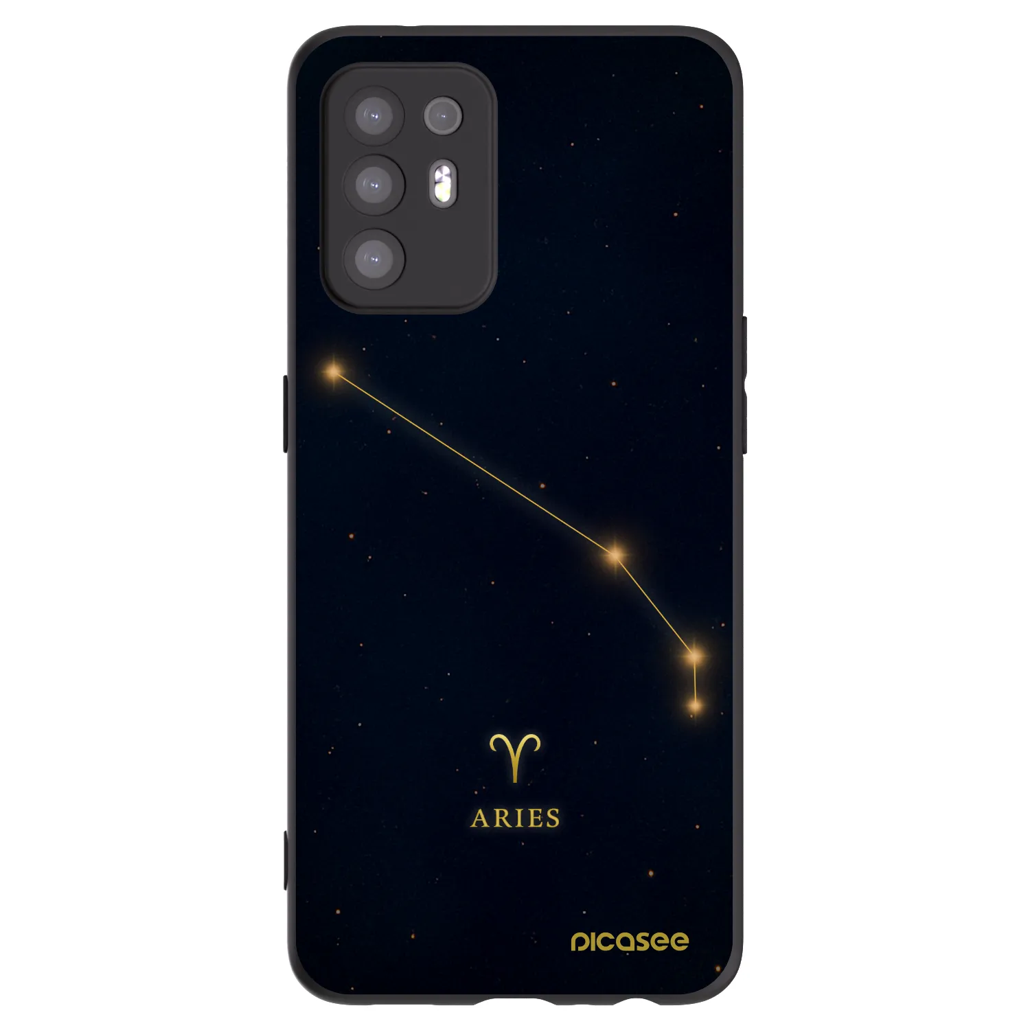 Picasee fekete szilikon tok az alábbi mobiltelefonokra OPPO A94 5G - ARIES