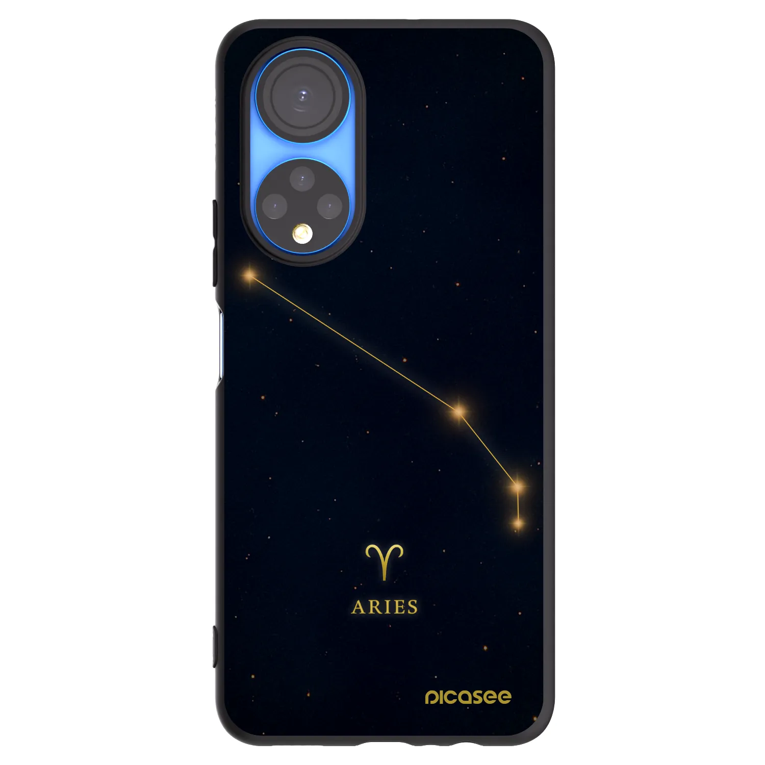 Picasee fekete szilikon tok az alábbi mobiltelefonokra Honor X7 - ARIES