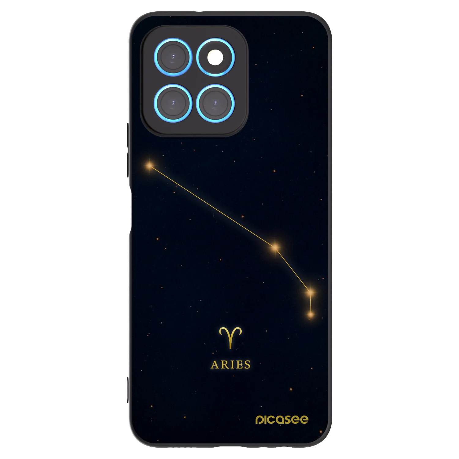 Picasee fekete szilikon tok az alábbi mobiltelefonokra Honor X6 - ARIES