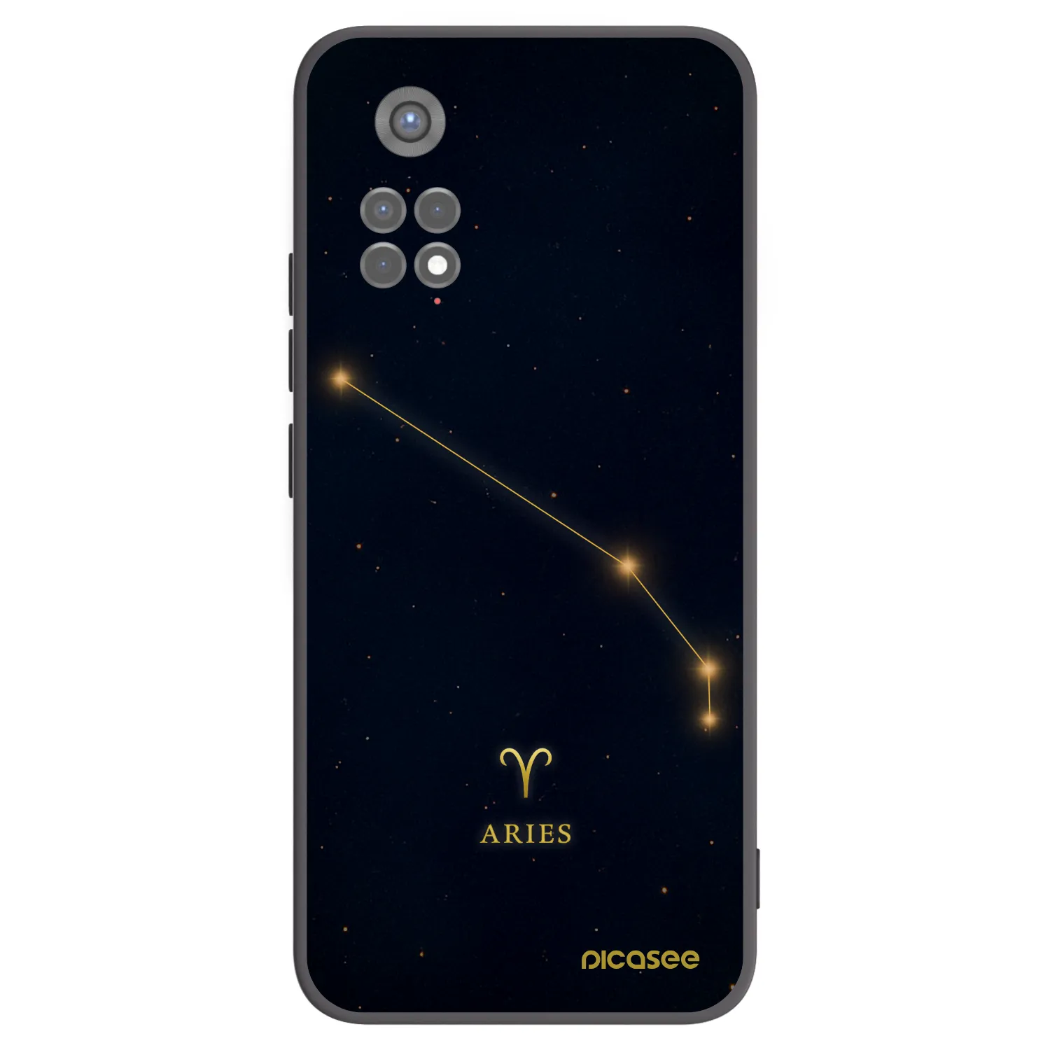 Picasee fekete szilikon tok az alábbi mobiltelefonokra Xiaomi Redmi Note 11S 5G - ARIES