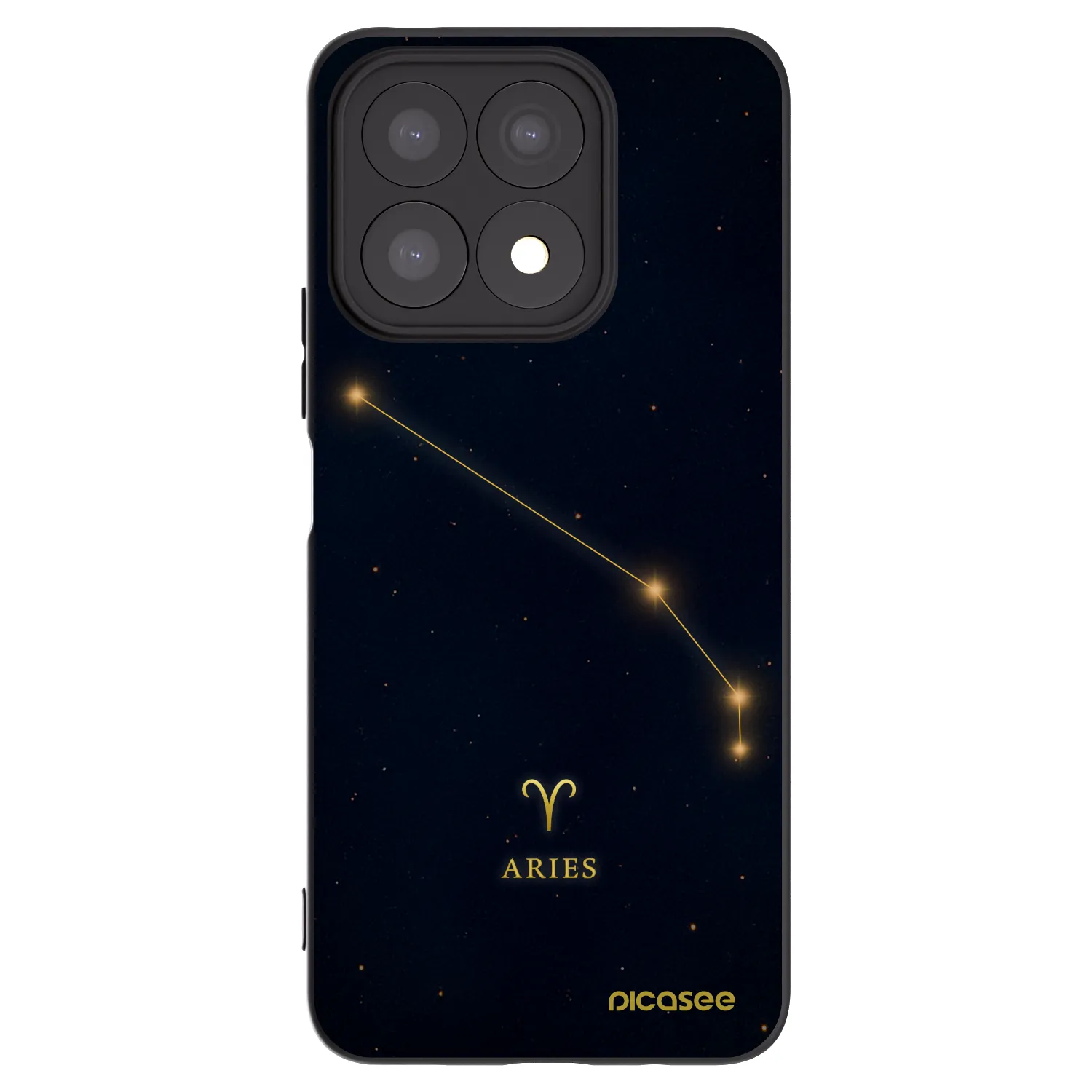 Picasee fekete szilikon tok az alábbi mobiltelefonokra Honor X8a - ARIES