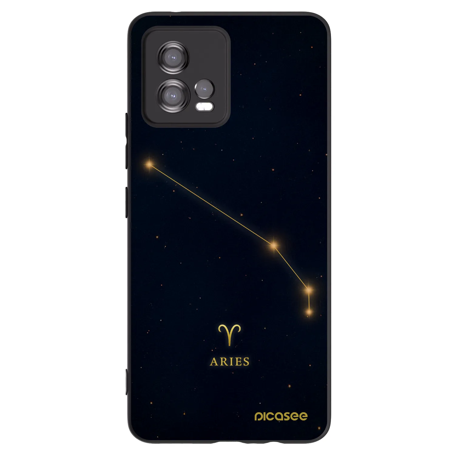 Picasee fekete szilikon tok az alábbi mobiltelefonokra Motorola Moto G72 - ARIES