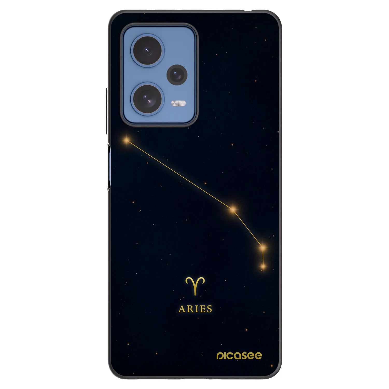 Picasee fekete szilikon tok az alábbi mobiltelefonokra Xiaomi Redmi Note 12 Pro 5G - ARIES