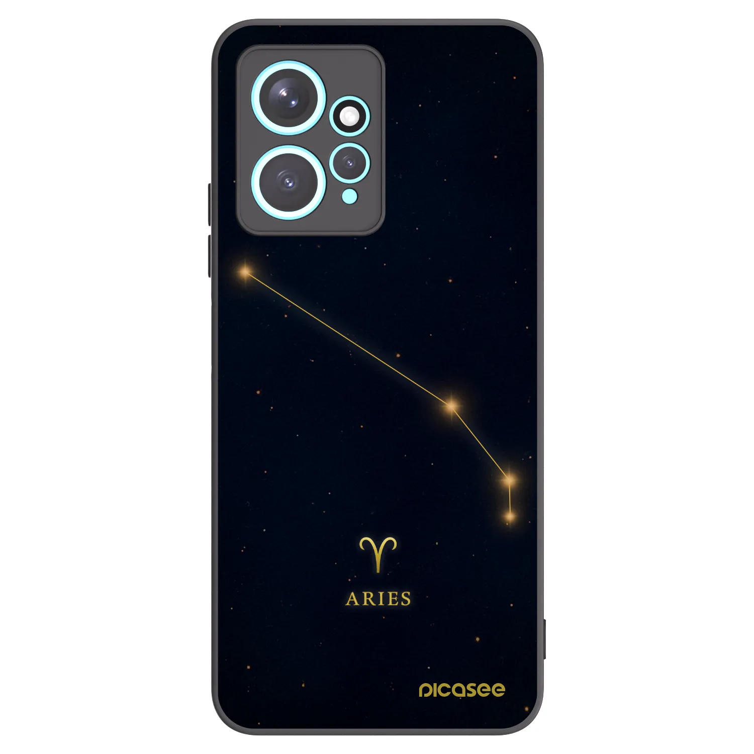 Picasee fekete szilikon tok az alábbi mobiltelefonokra Xiaomi Redmi Note 12 4G - ARIES