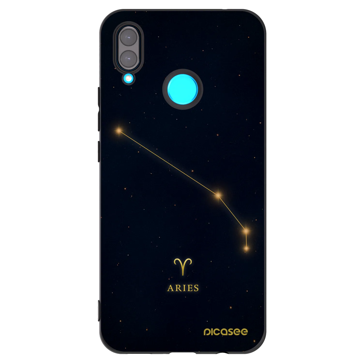 Picasee fekete szilikon tok az alábbi mobiltelefonokra Huawei Nova 3i - ARIES