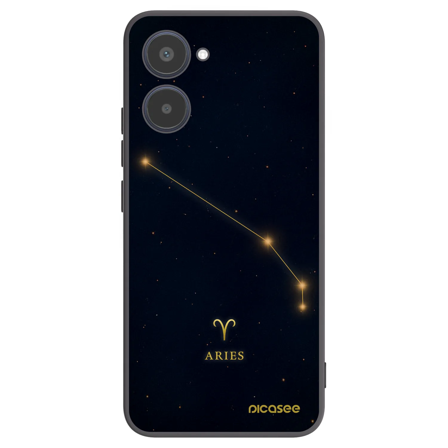 Picasee fekete szilikon tok az alábbi mobiltelefonokra Realme 10 4G - ARIES