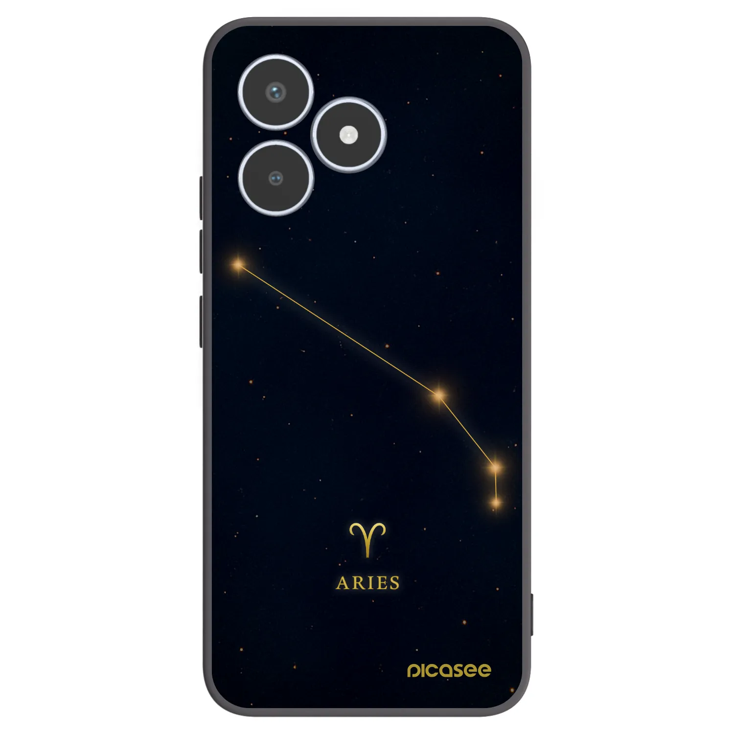 Picasee fekete szilikon tok az alábbi mobiltelefonokra Realme C53 - ARIES