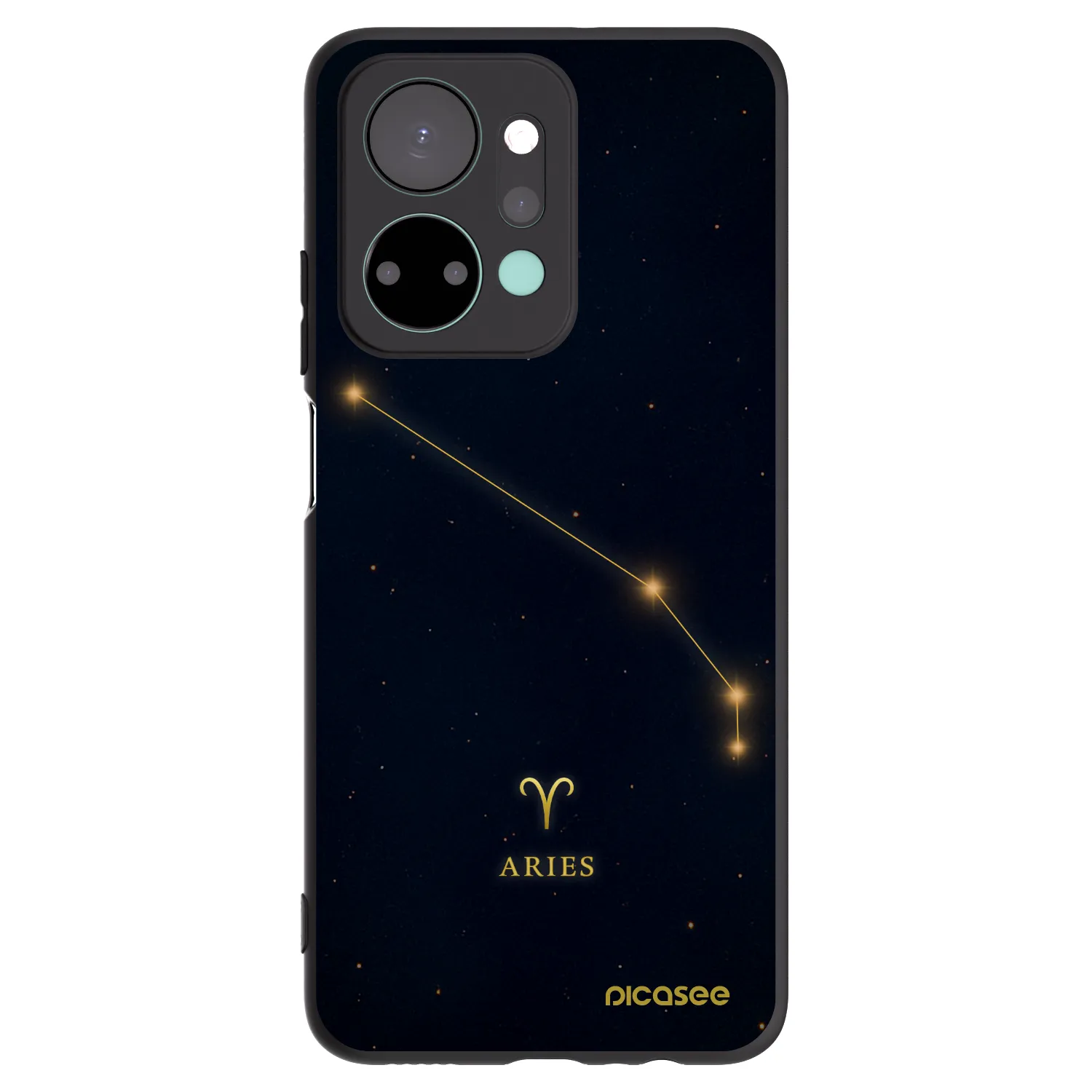 Picasee fekete szilikon tok az alábbi mobiltelefonokra Honor X7a - ARIES