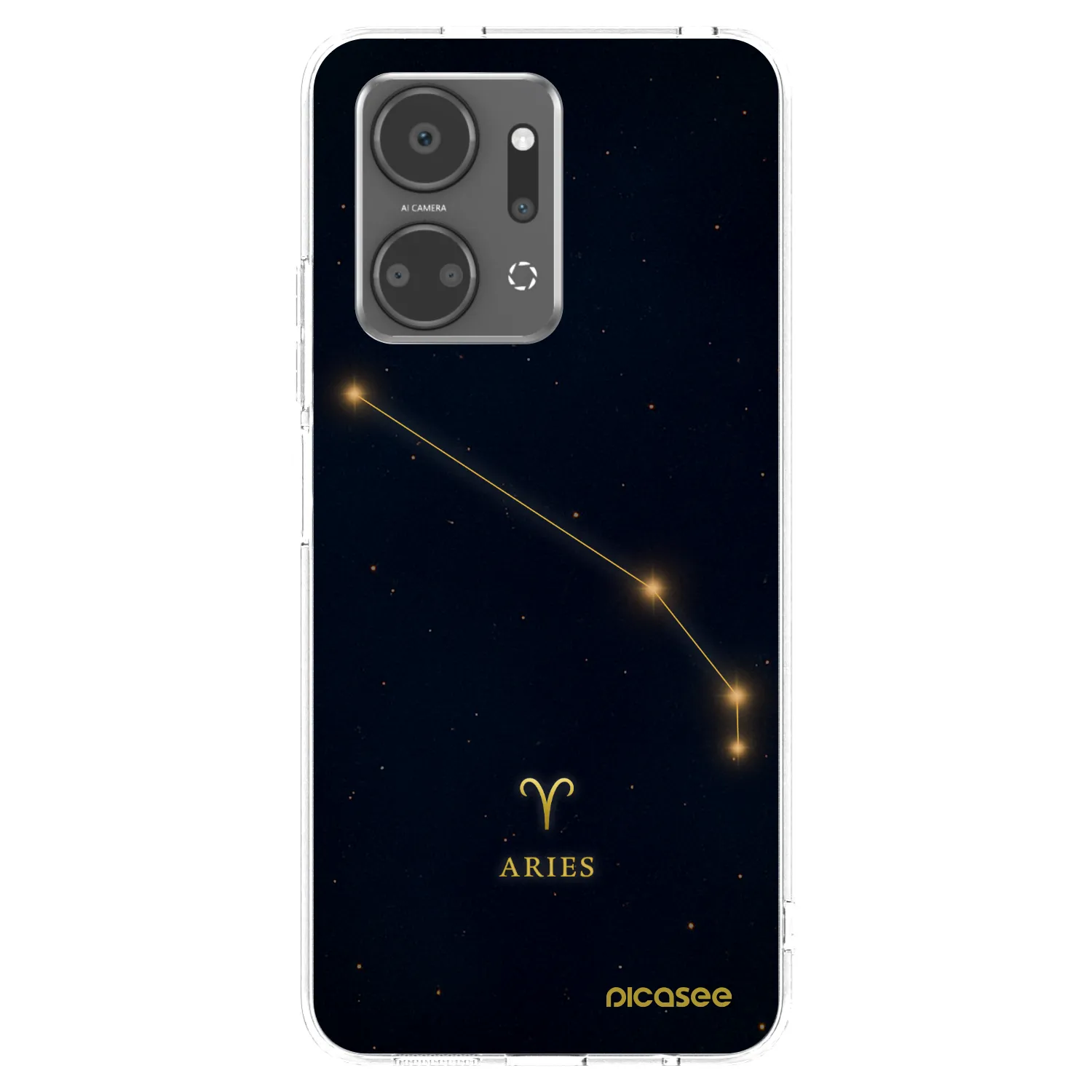 Picasee átlátszó szilikon tok az alábbi mobiltelefonokra Honor X7a - ARIES
