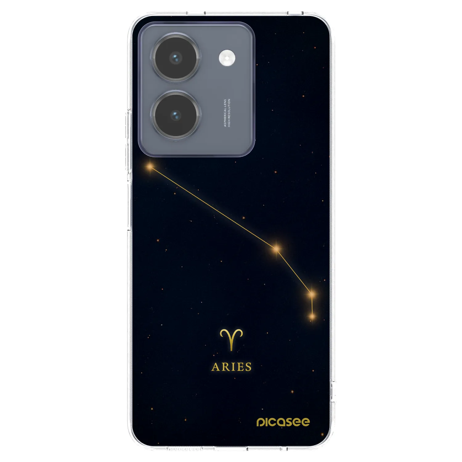 Picasee átlátszó szilikon tok az alábbi mobiltelefonokra Vivo Y36 4G - ARIES