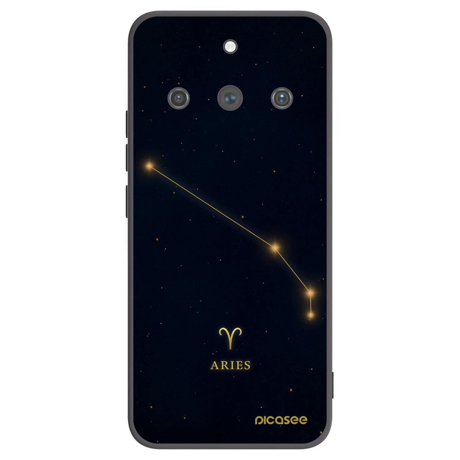 Picasee fekete szilikon tok az alábbi mobiltelefonokra Realme 11 Pro+ - ARIES