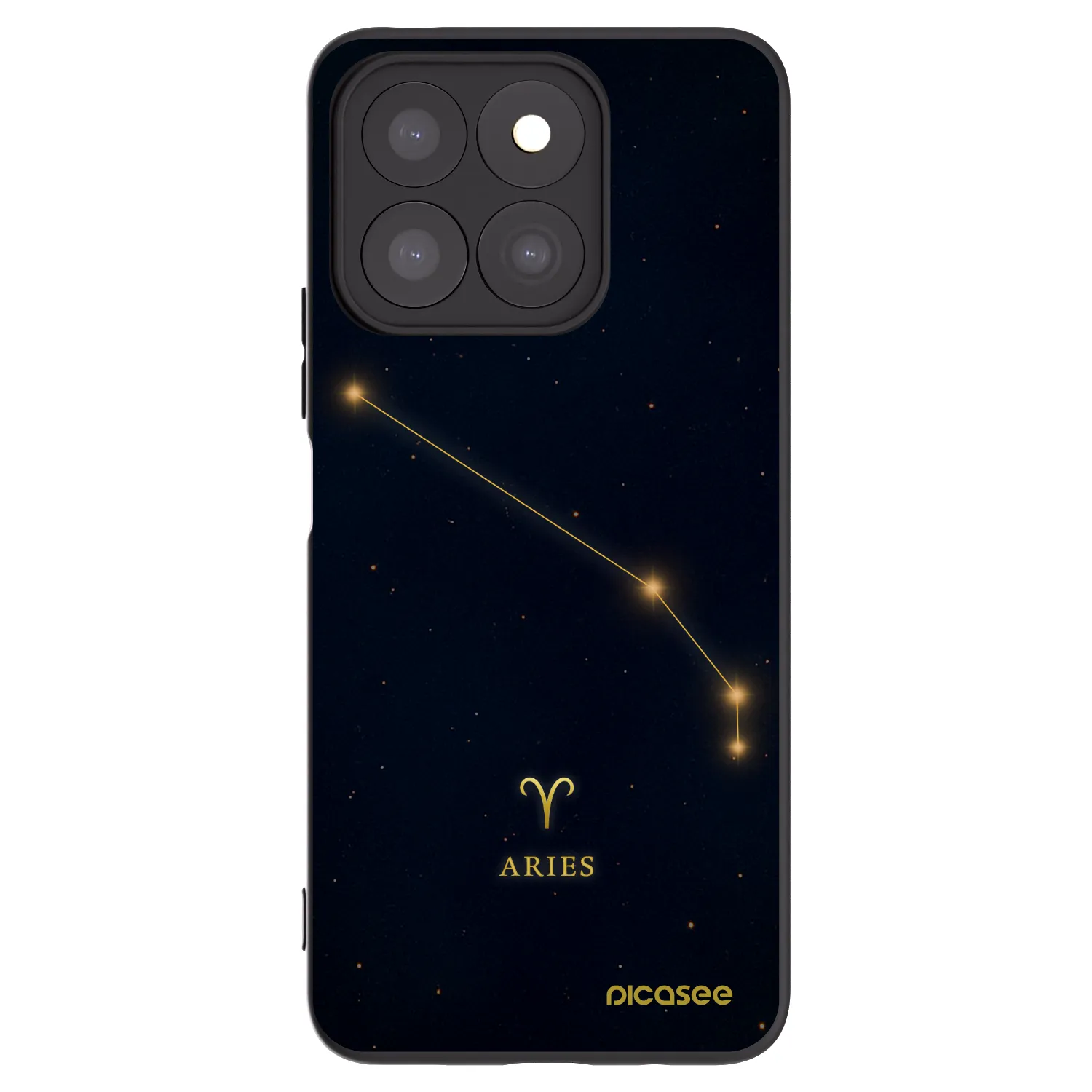 Picasee fekete szilikon tok az alábbi mobiltelefonokra Honor X8b - ARIES