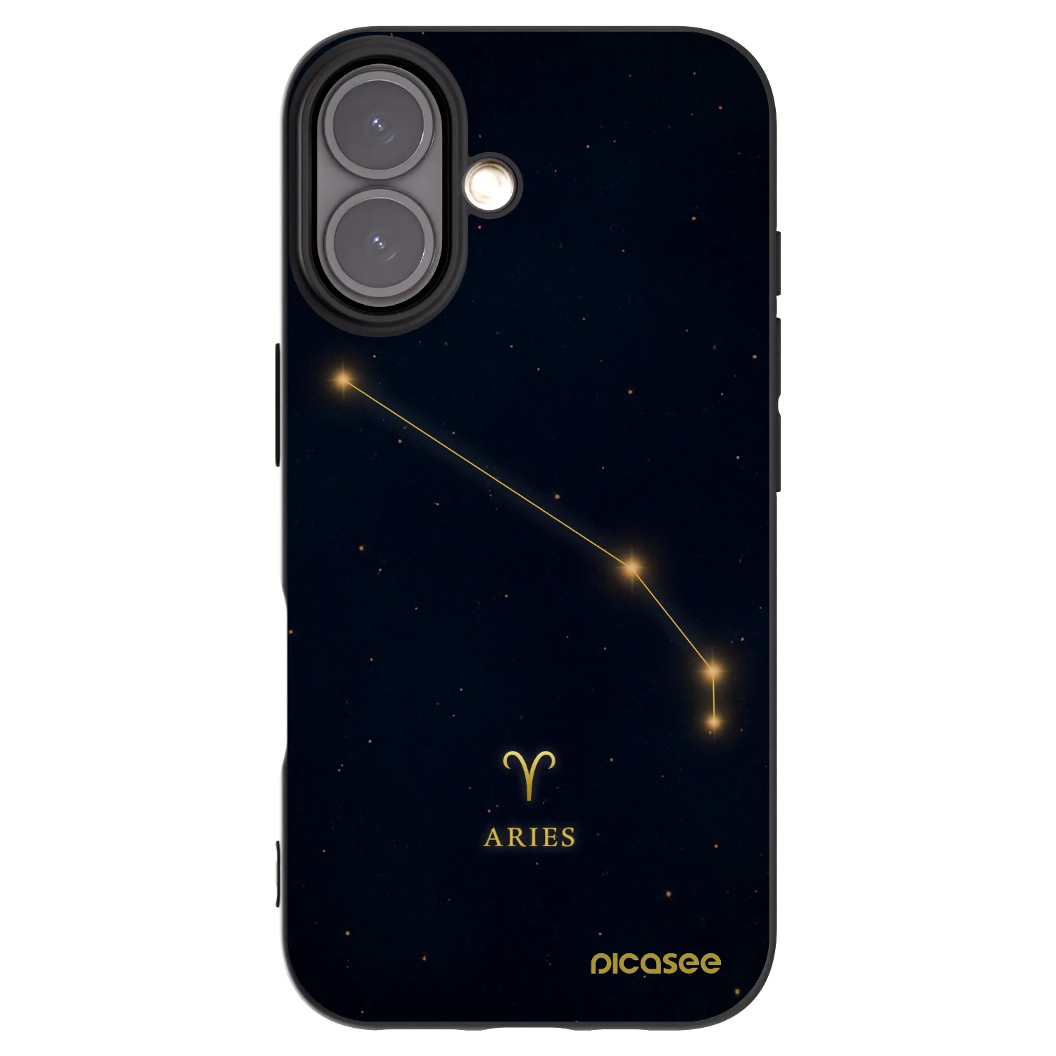 Picasee fekete szilikon tok az alábbi mobiltelefonokra Apple iPhone 16 - ARIES