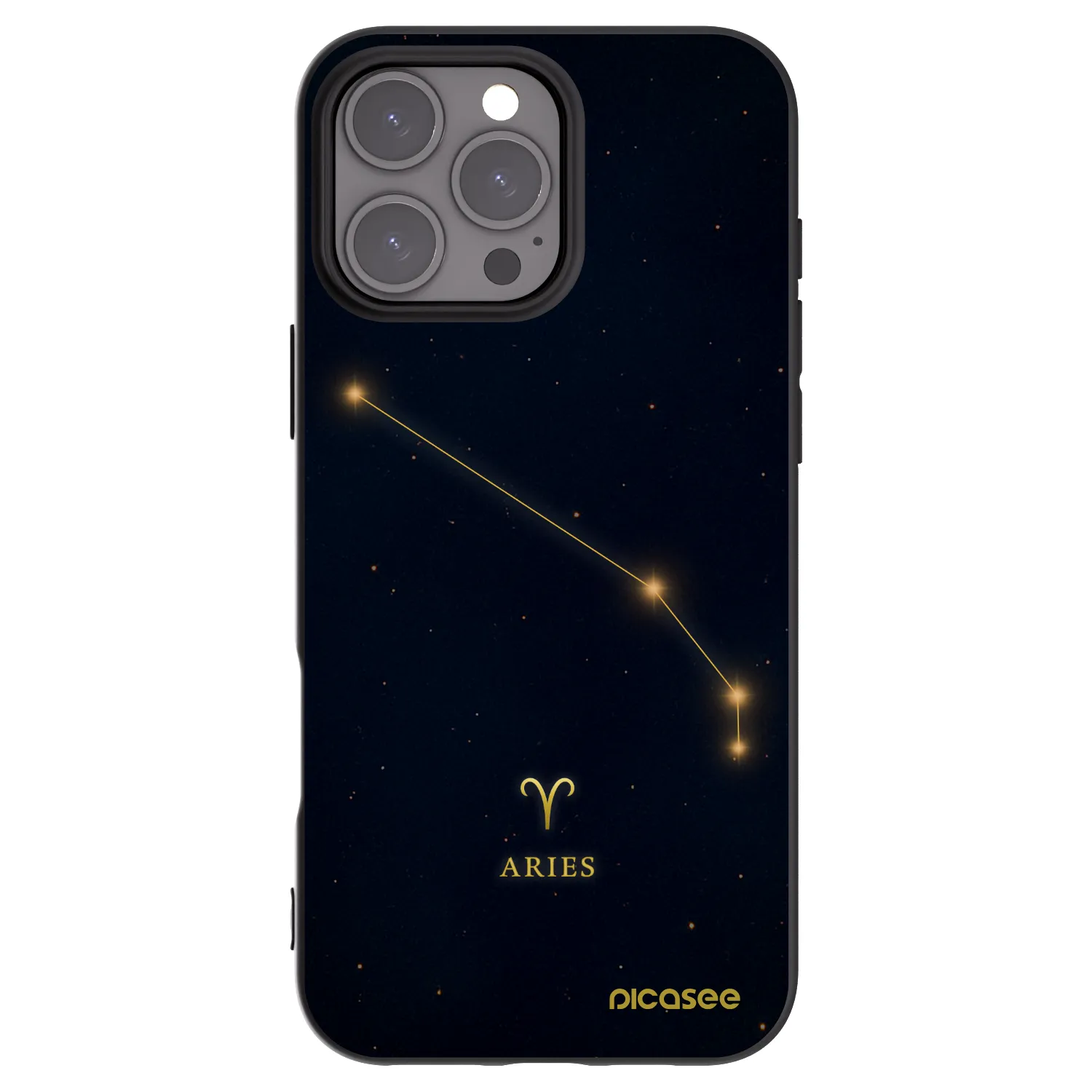 Picasee fekete szilikon tok az alábbi mobiltelefonokra Apple iPhone 16 Pro Max - ARIES