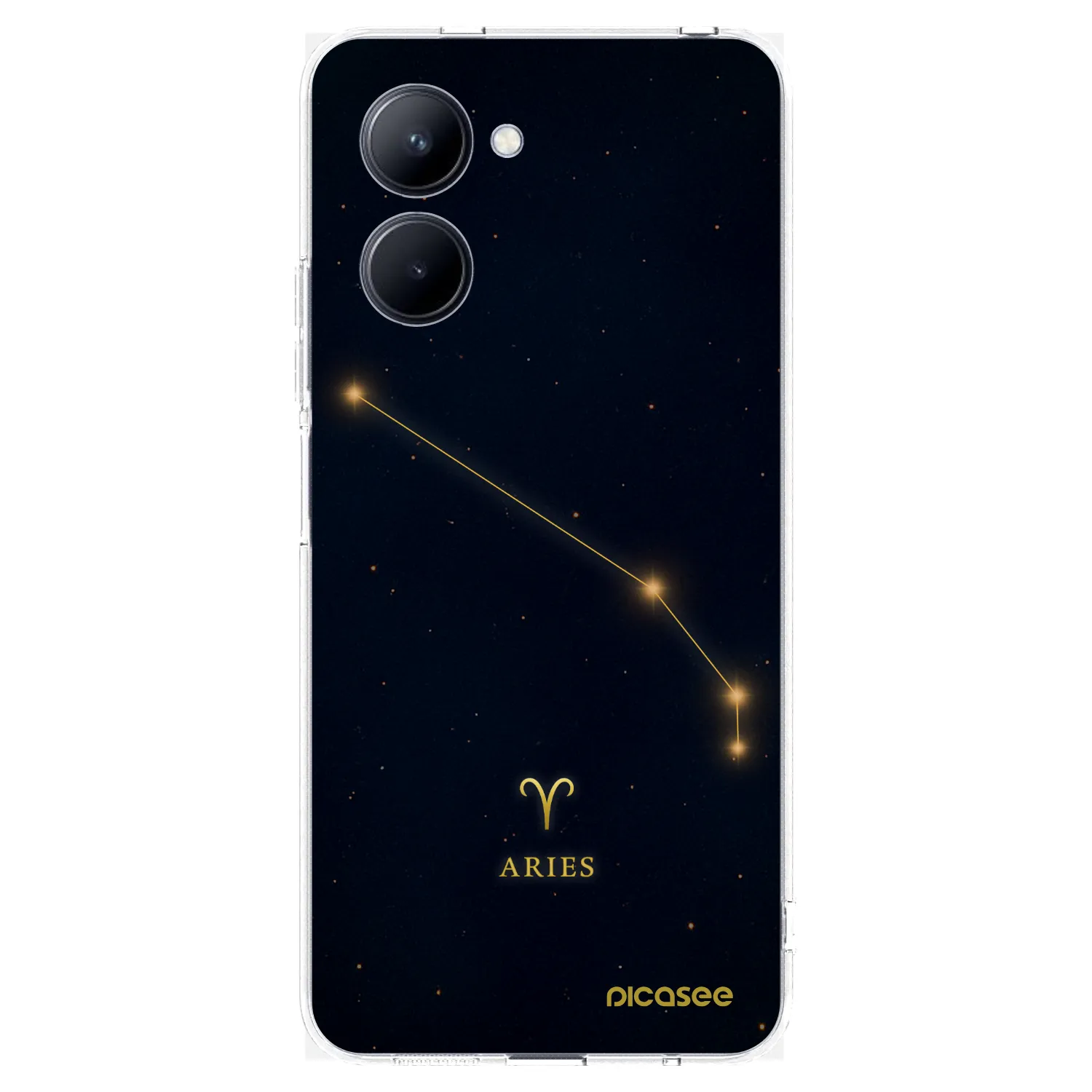 Picasee átlátszó szilikon tok az alábbi mobiltelefonokra Realme C33 (2023) - ARIES