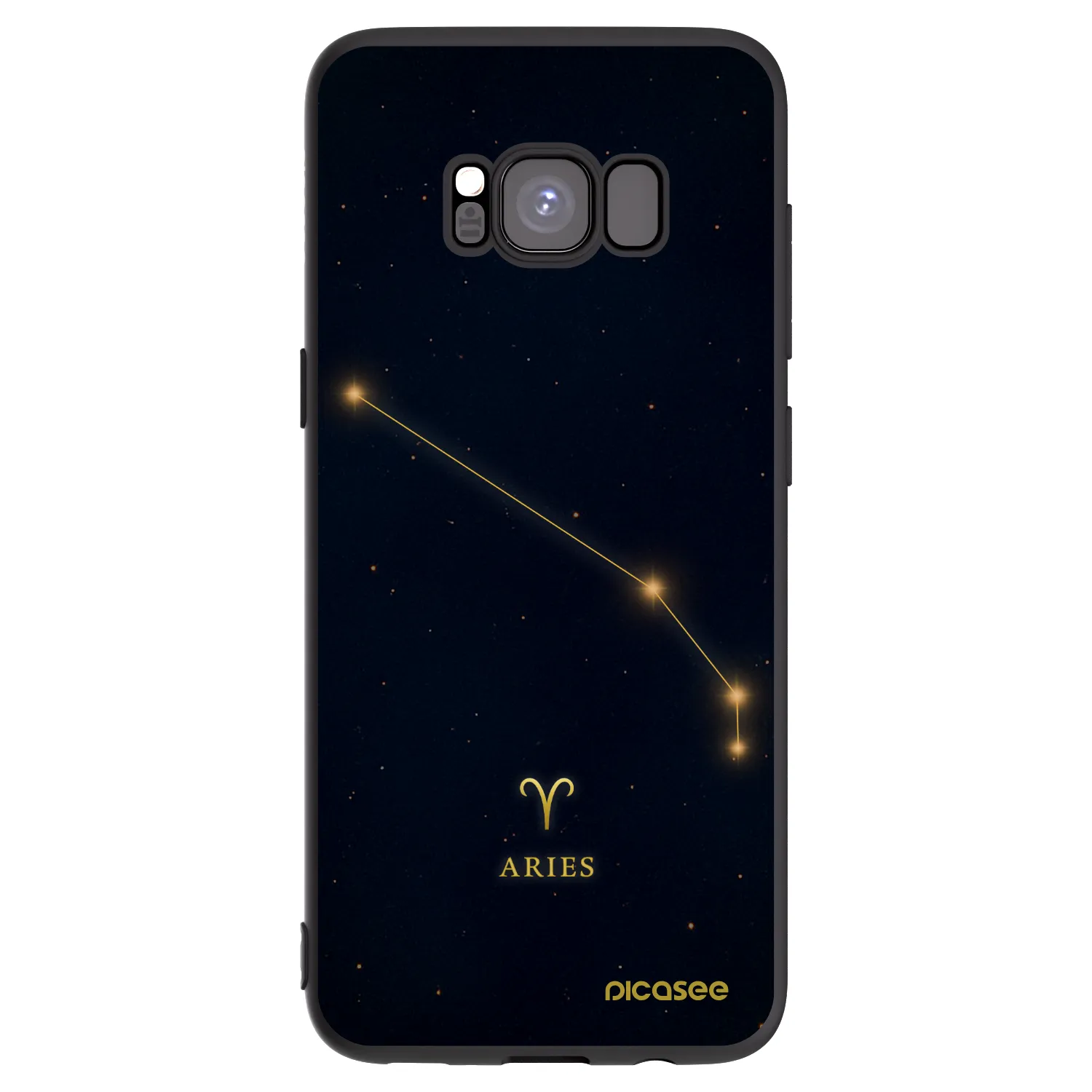 Picasee fekete szilikon tok az alábbi mobiltelefonokra Samsung Galaxy S8 G950F - ARIES