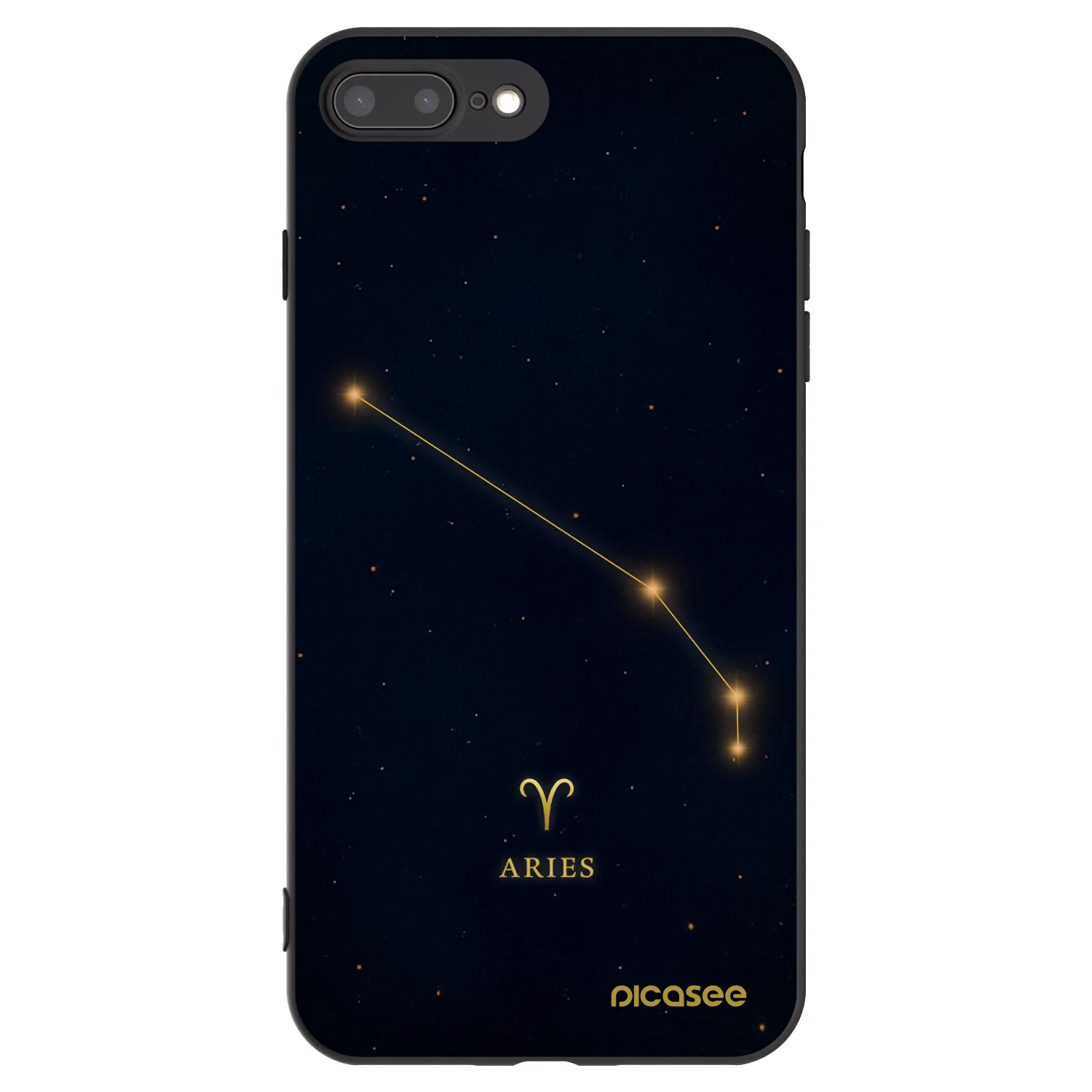 Picasee fekete szilikon tok az alábbi mobiltelefonokra Apple iPhone 8 Plus - ARIES