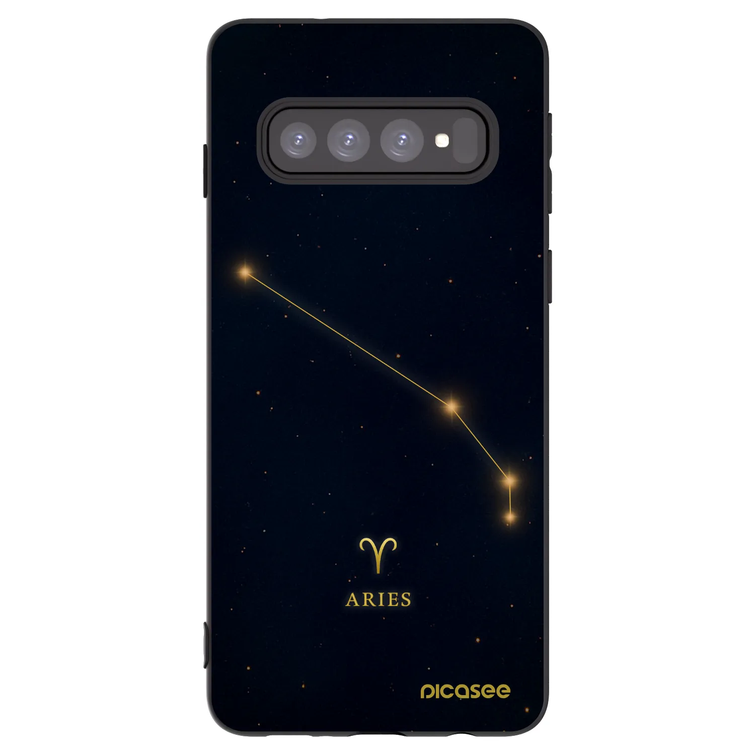 Picasee fekete szilikon tok az alábbi mobiltelefonokra Samsung Galaxy S10 G973 - ARIES
