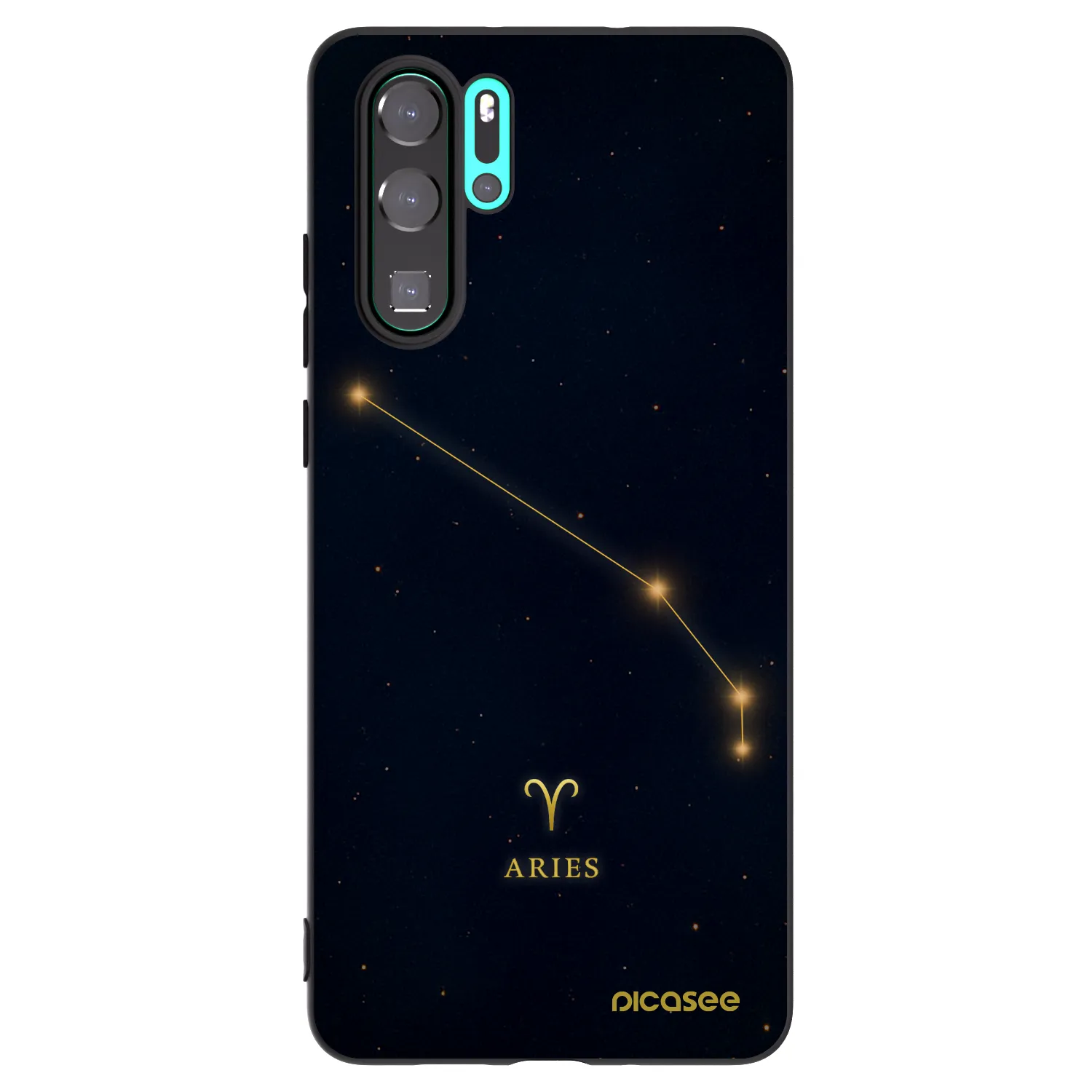 Picasee fekete szilikon tok az alábbi mobiltelefonokra Huawei P30 Pro - ARIES