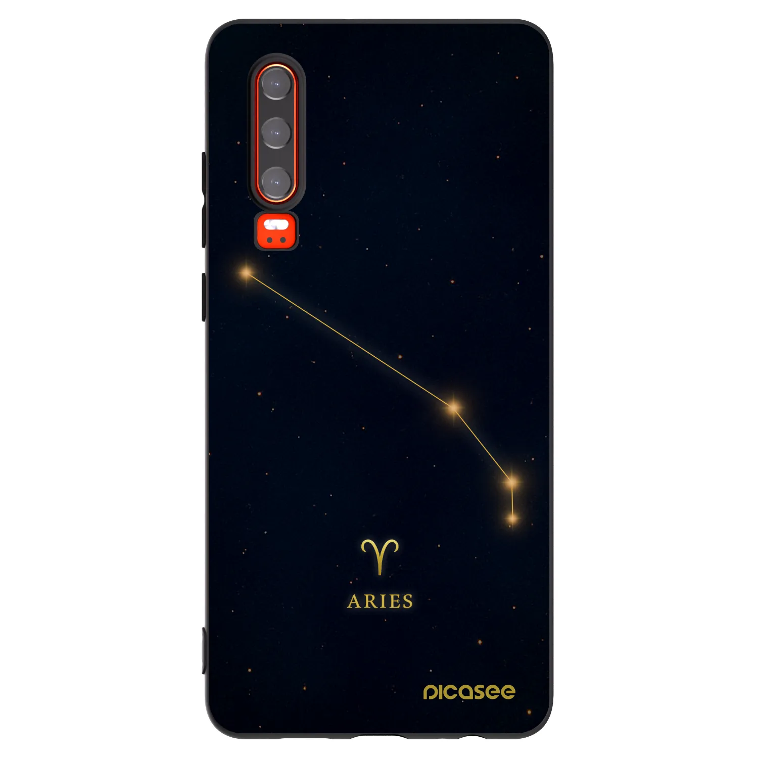 Picasee fekete szilikon tok az alábbi mobiltelefonokra Huawei P30 - ARIES