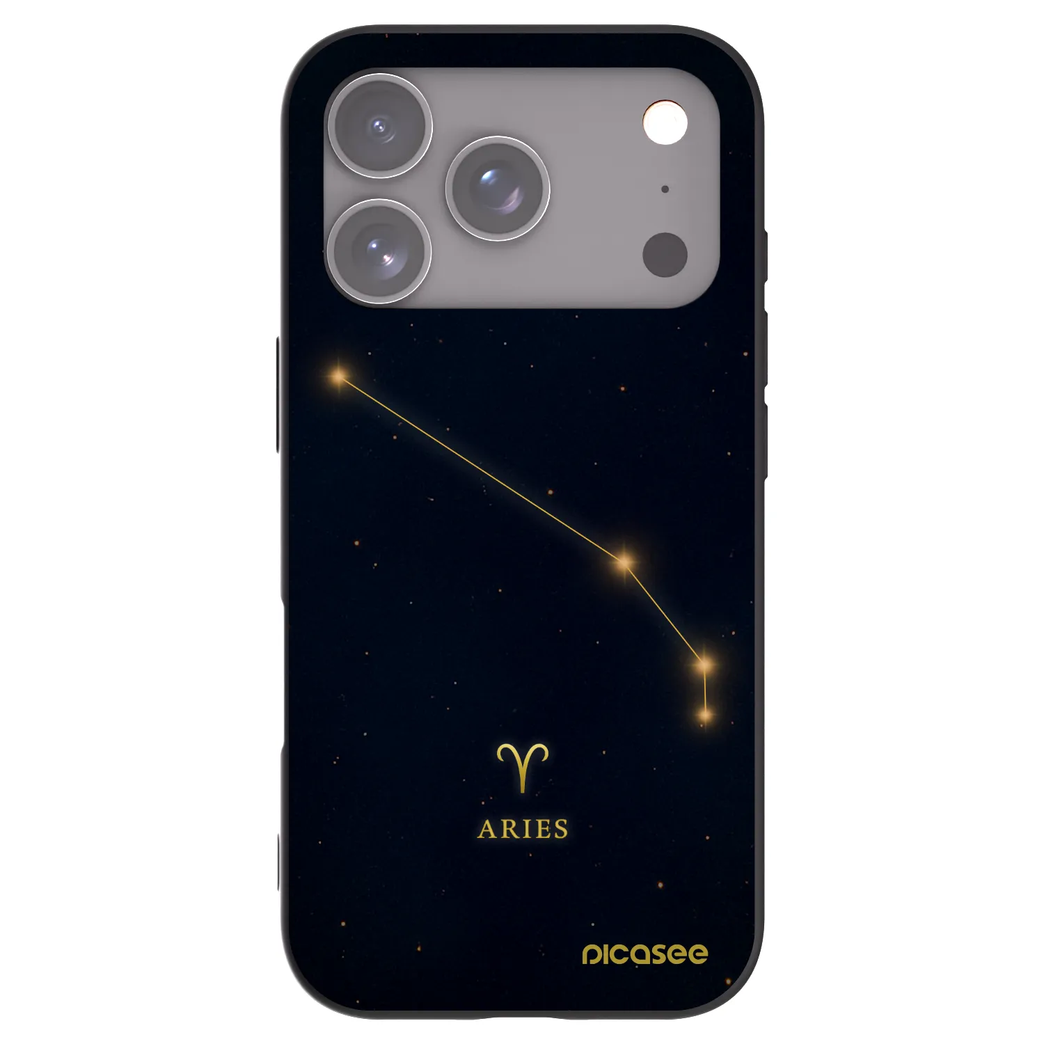 Picasee fekete szilikon tok az alábbi mobiltelefonokra Apple iPhone 17 Pro - ARIES