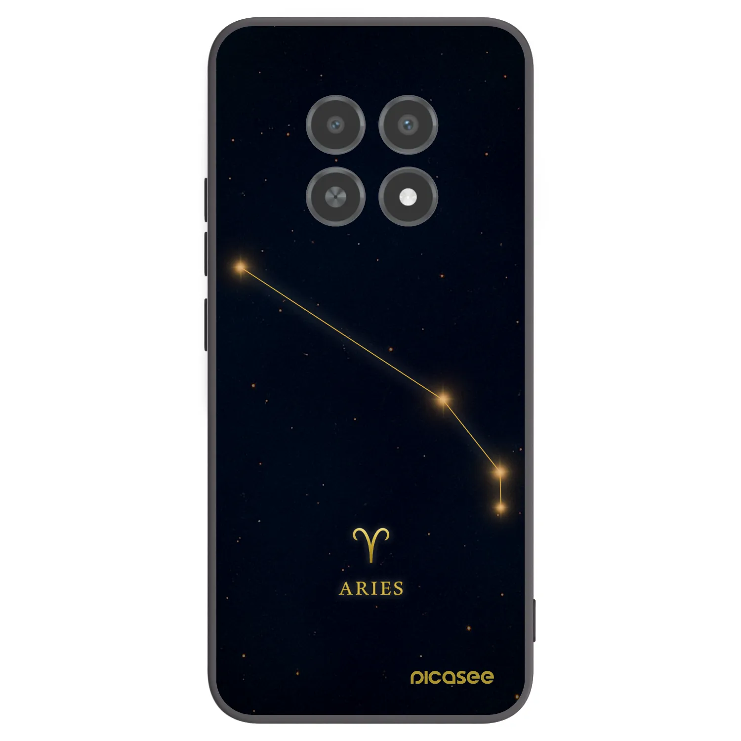 Picasee fekete szilikon tok az alábbi mobiltelefonokra Realme 12X - ARIES