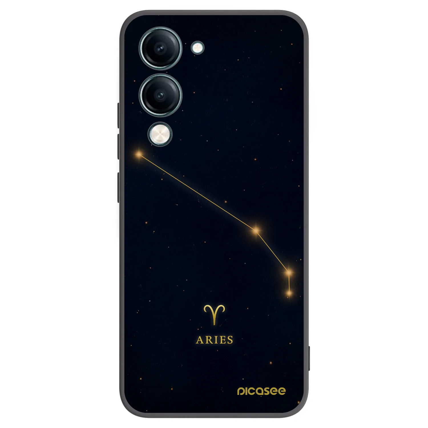 Picasee fekete szilikon tok az alábbi mobiltelefonokra Vivo Y29s 5G - ARIES