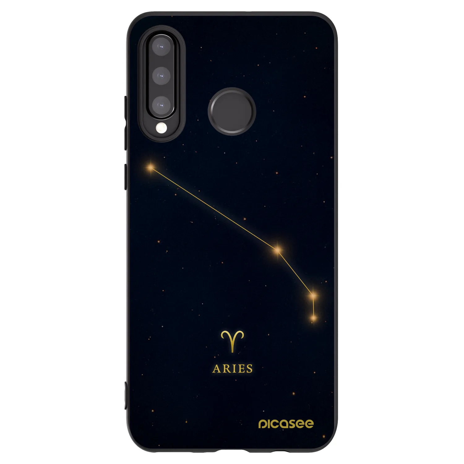 Picasee fekete szilikon tok az alábbi mobiltelefonokra Huawei P30 Lite - ARIES
