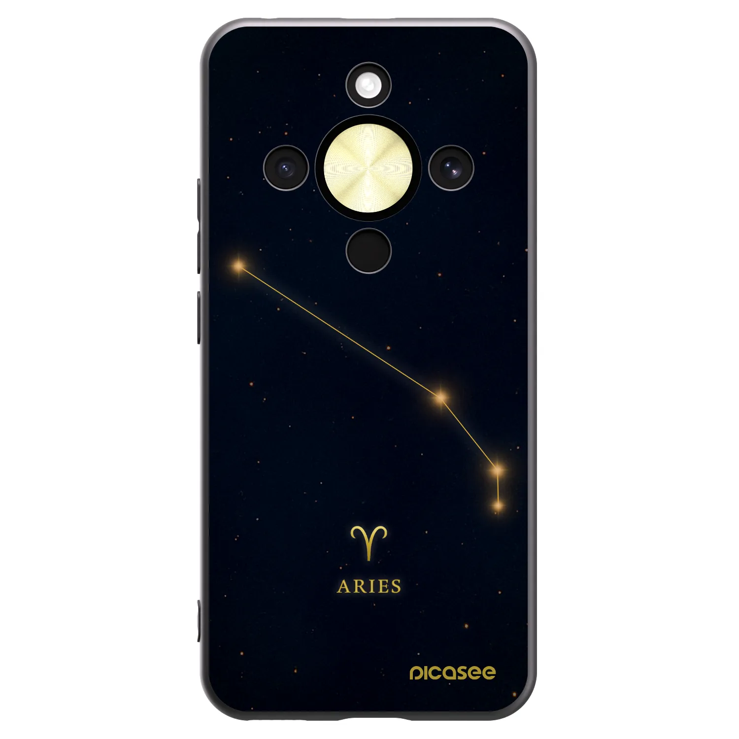 Picasee fekete szilikon tok az alábbi mobiltelefonokra Honor Magic8 Lite 5G - ARIES