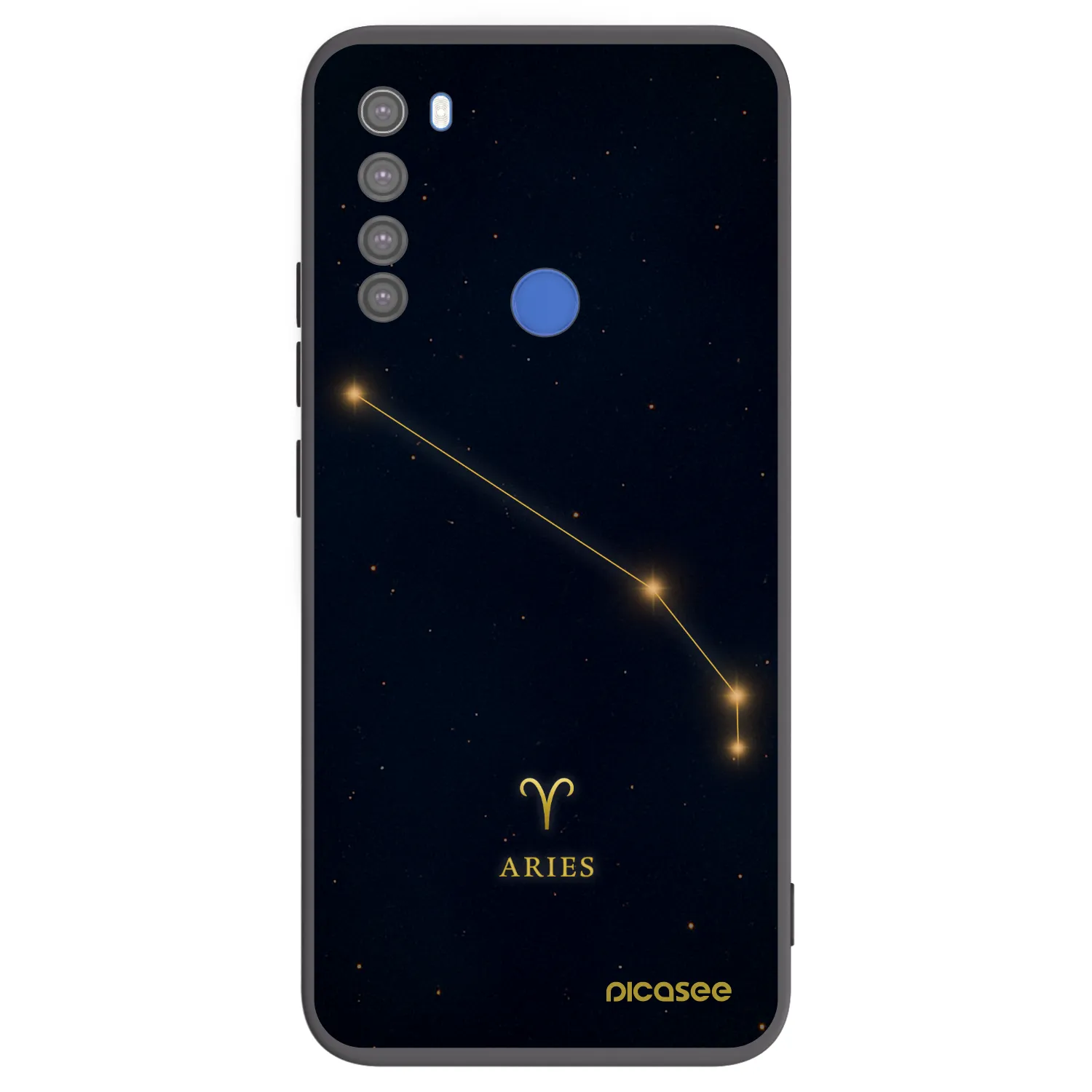Picasee fekete szilikon tok az alábbi mobiltelefonokra Xiaomi Redmi Note 8T - ARIES