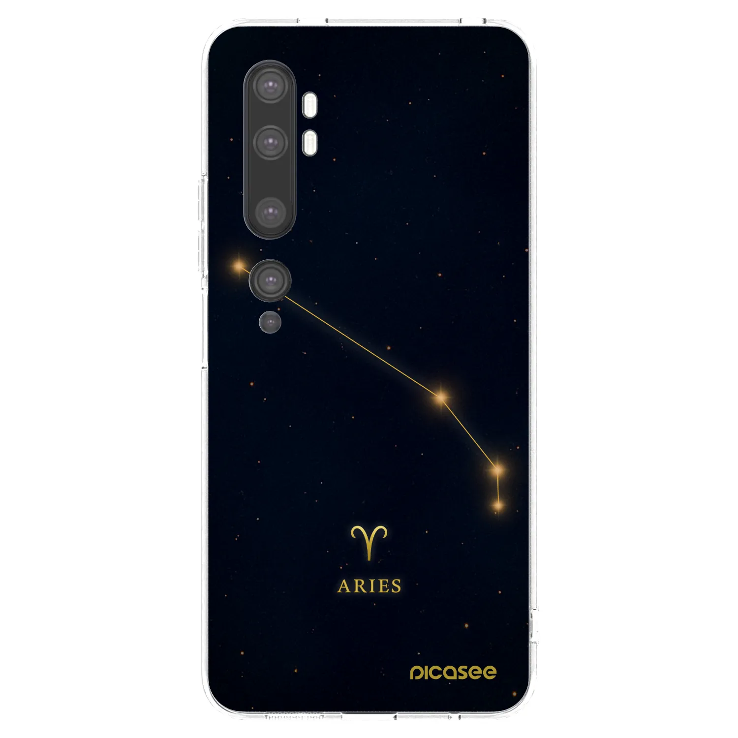 Picasee átlátszó szilikon tok az alábbi mobiltelefonokra Xiaomi Mi Note 10 (Pro) - ARIES