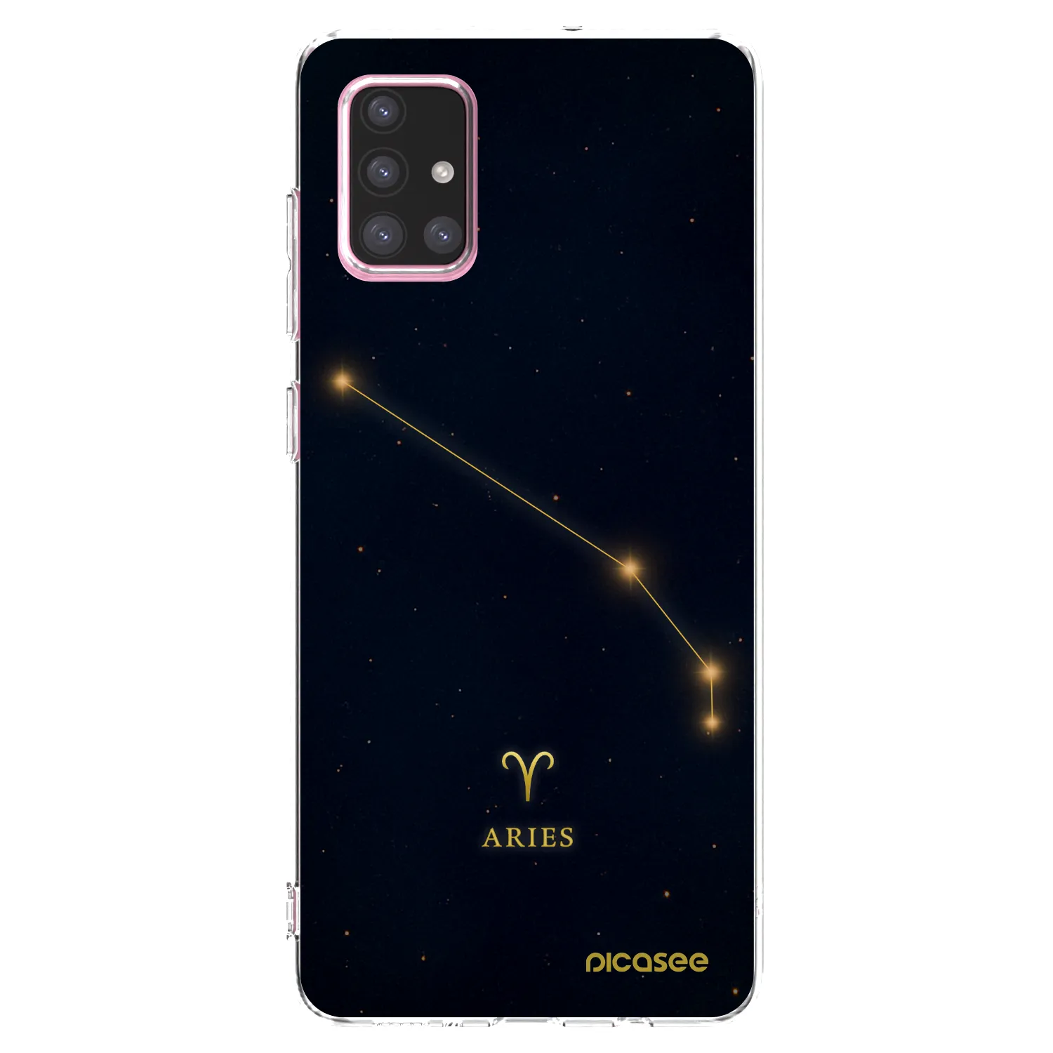Picasee átlátszó szilikon tok az alábbi mobiltelefonokra Samsung Galaxy A71 A715F - ARIES