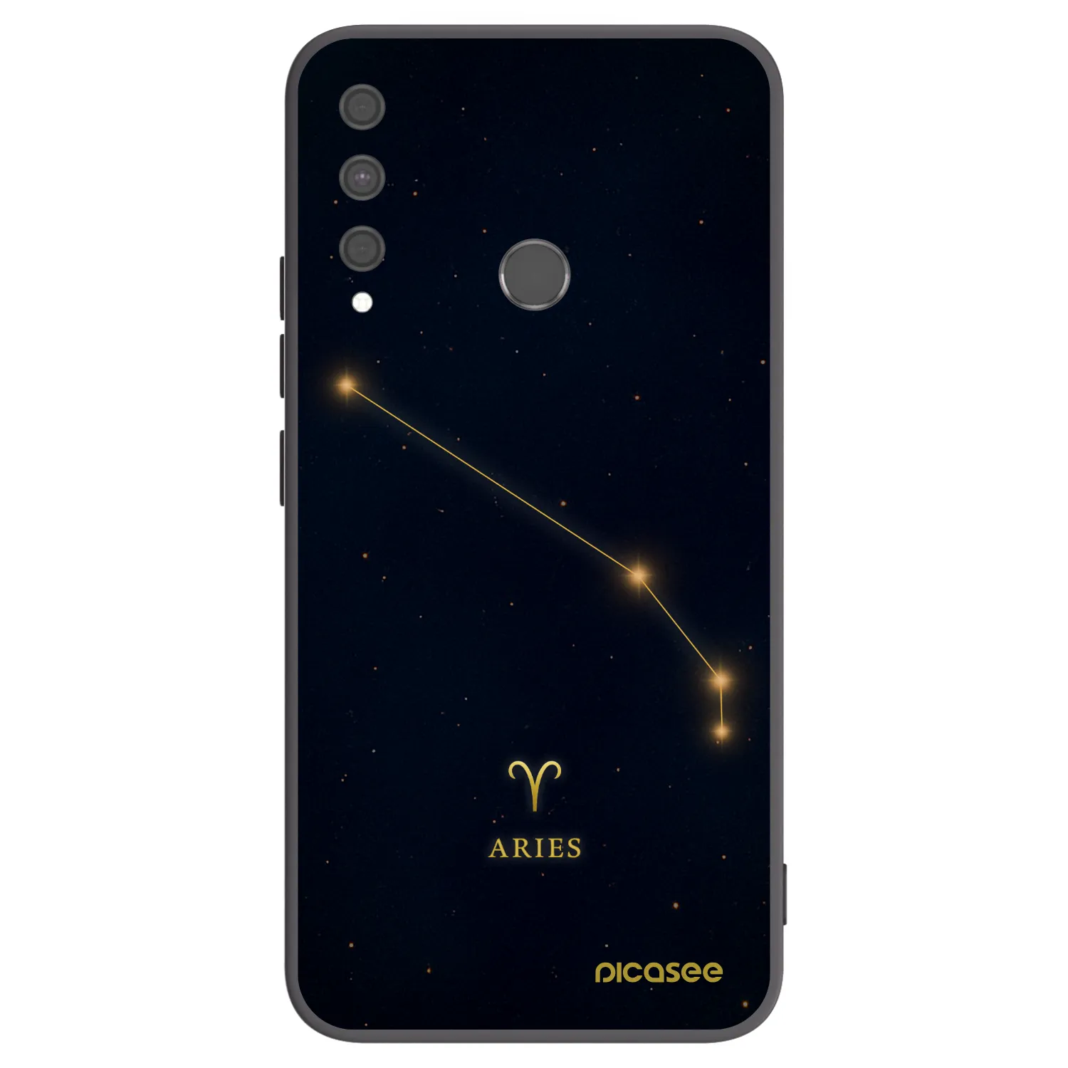 Picasee fekete szilikon tok az alábbi mobiltelefonokra Huawei P40 Lite E - ARIES