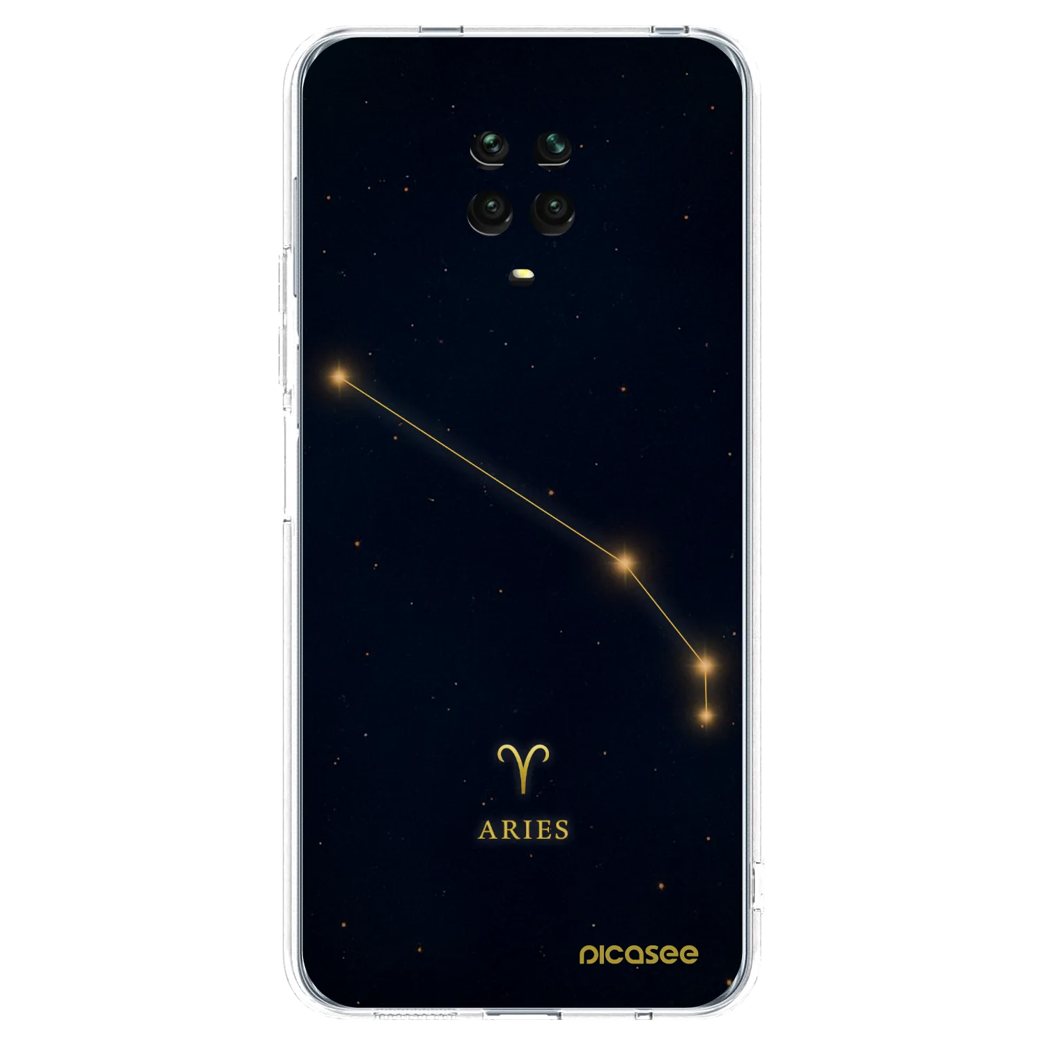 Picasee átlátszó szilikon tok az alábbi mobiltelefonokra Xiaomi Redmi Note 9 Pro - ARIES