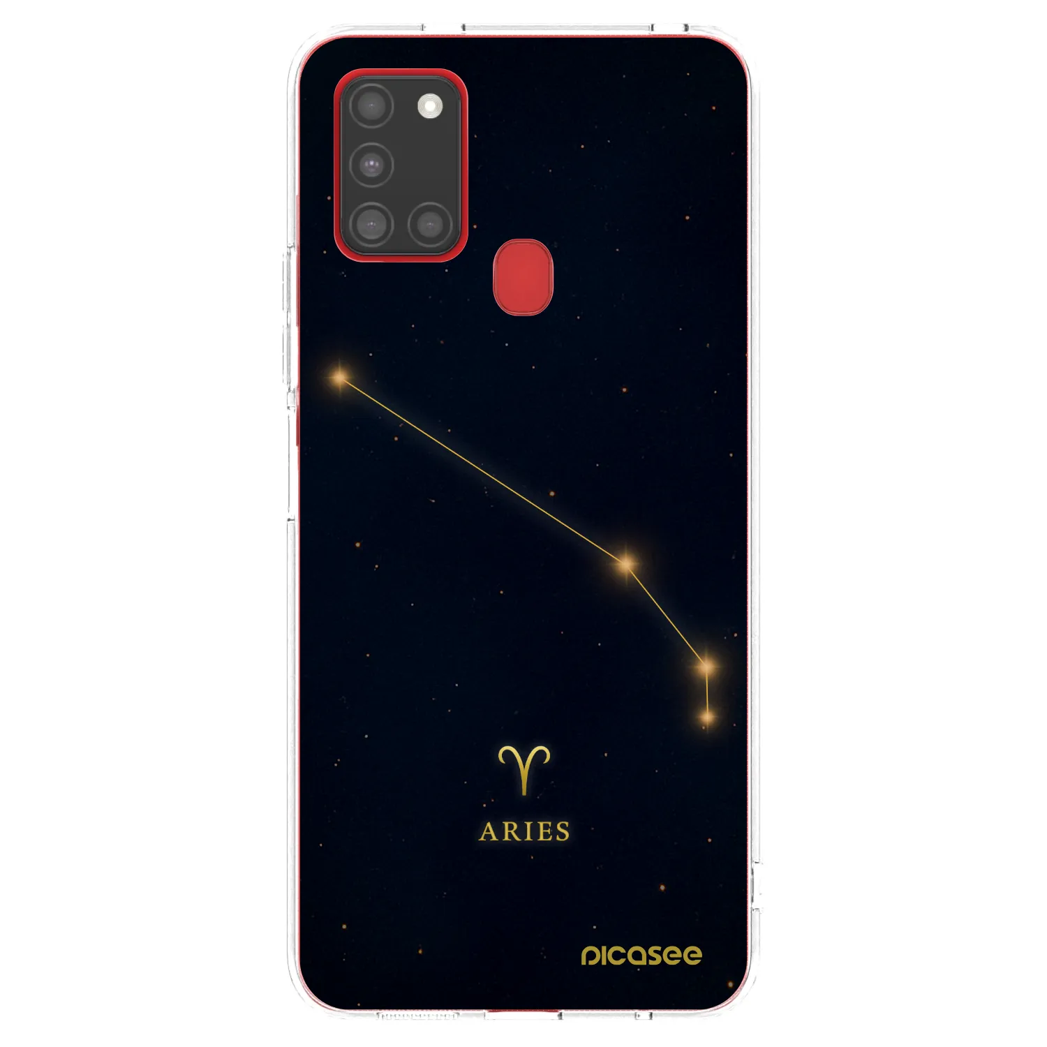 Picasee átlátszó szilikon tok az alábbi mobiltelefonokra Samsung Galaxy A21s - ARIES