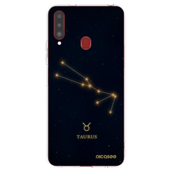 Picasee átlátszó szilikon tok az alábbi mobiltelefonokra Samsung Galaxy A20s - TAURUS