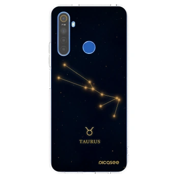 Picasee átlátszó szilikon tok az alábbi mobiltelefonokra Realme 5 - TAURUS